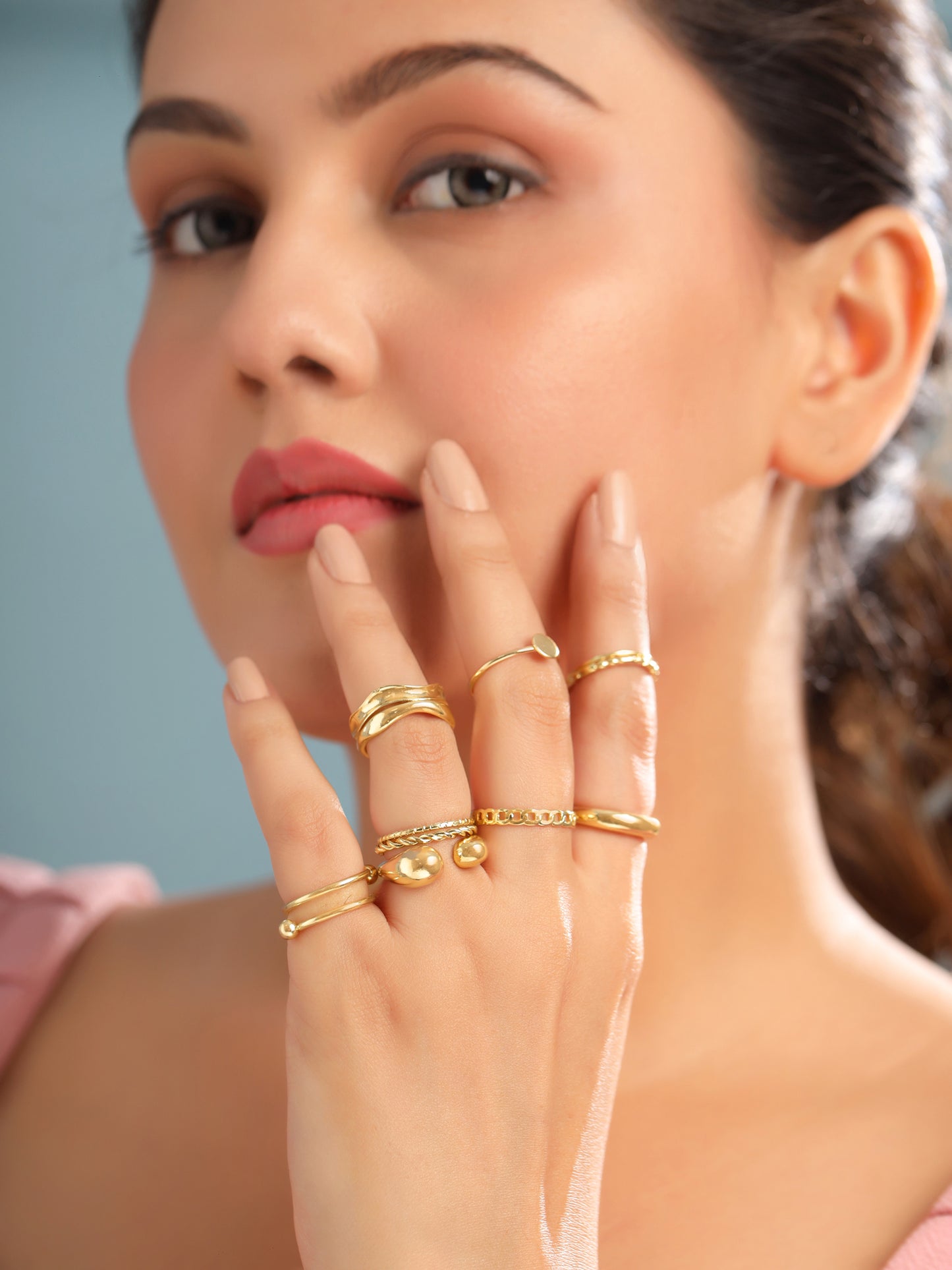 Yellow Chimes adjustable rings - perfect for casual outings