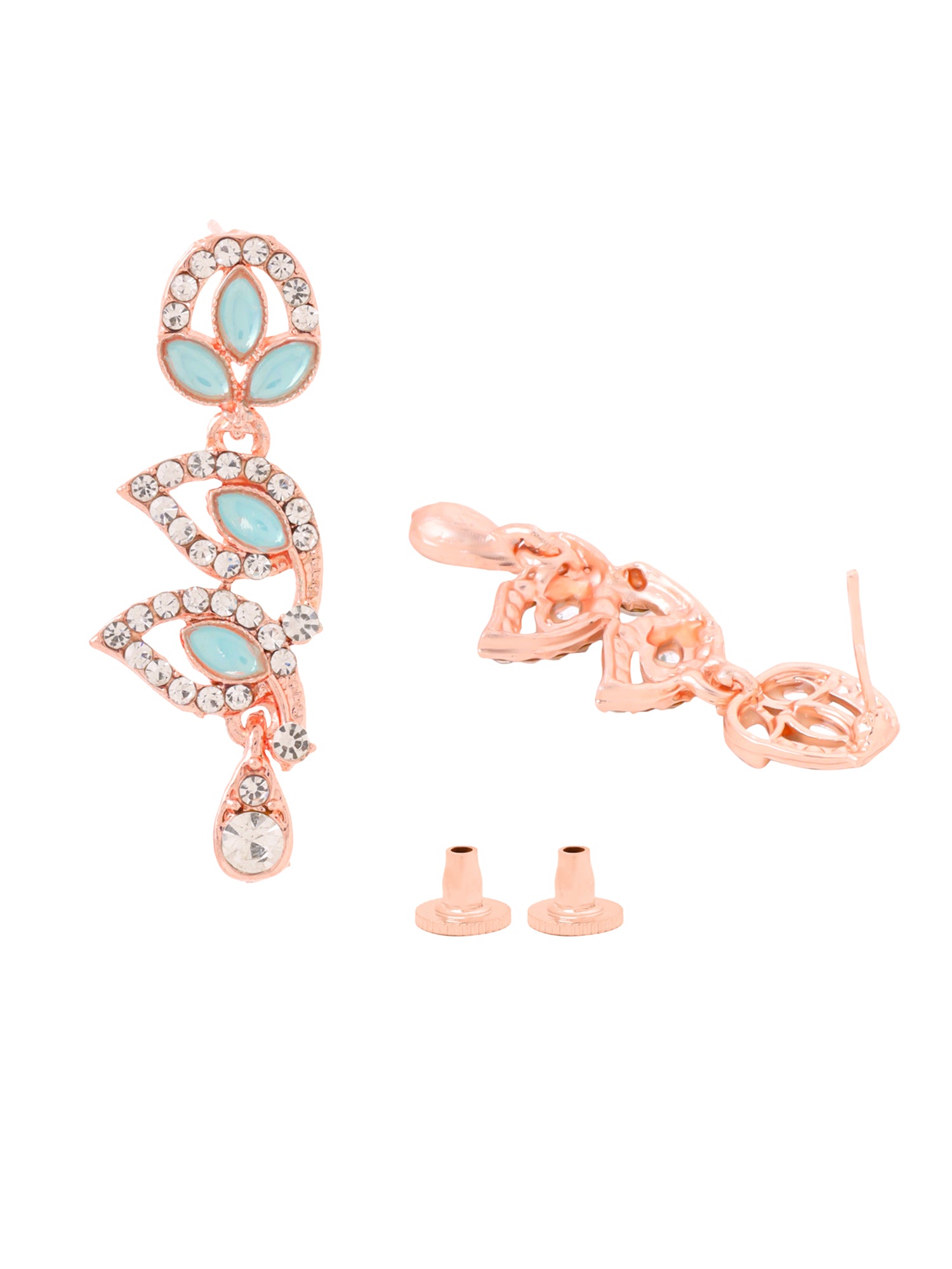 Yellow Chimes Green Stone Necklace Set - For Elegant Parties