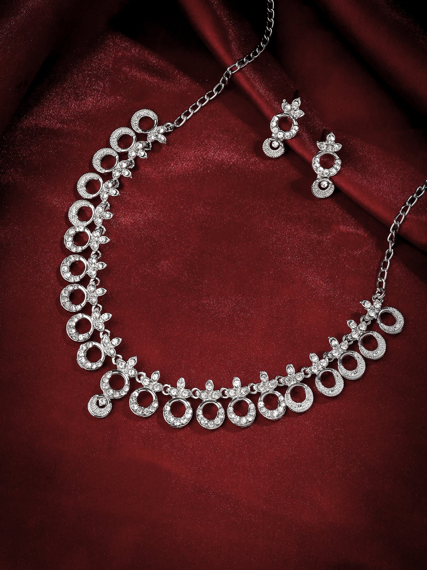 Yellow Chimes necklace and earrings - classy formal event jewelry