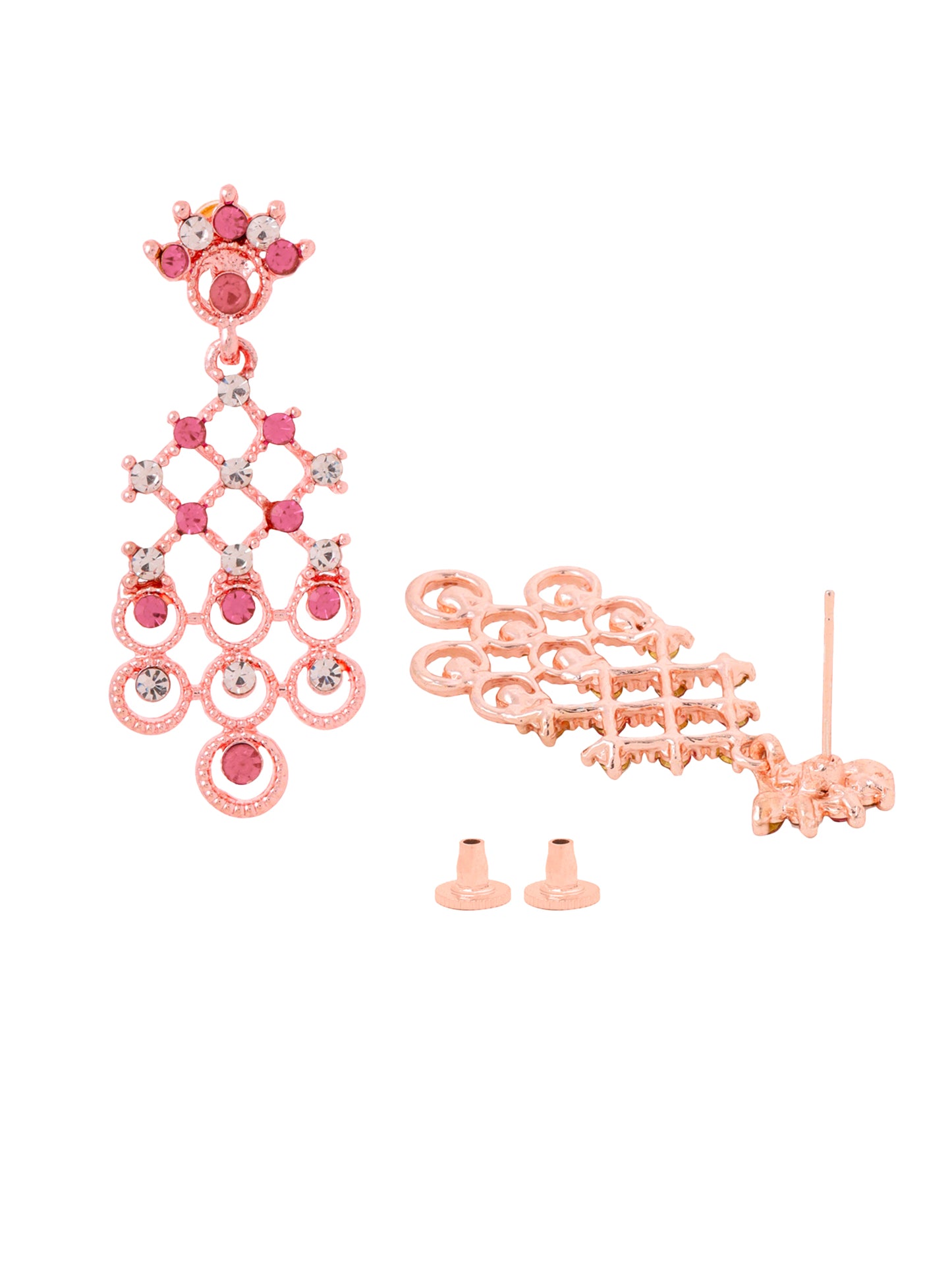 Yellow Chimes Rose Gold Jewellery Set - Elegant Occasions