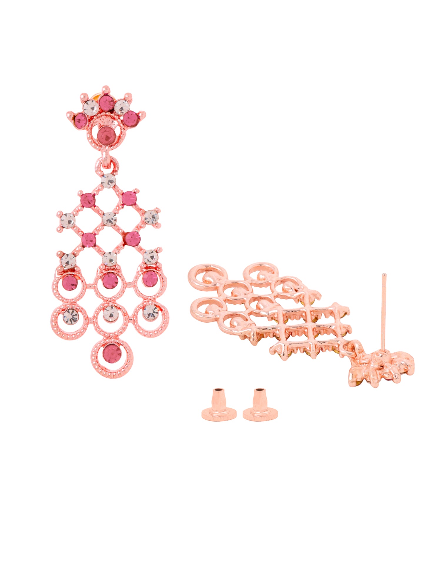 Yellow Chimes Rose Gold Jewellery Set - Elegant Occasions