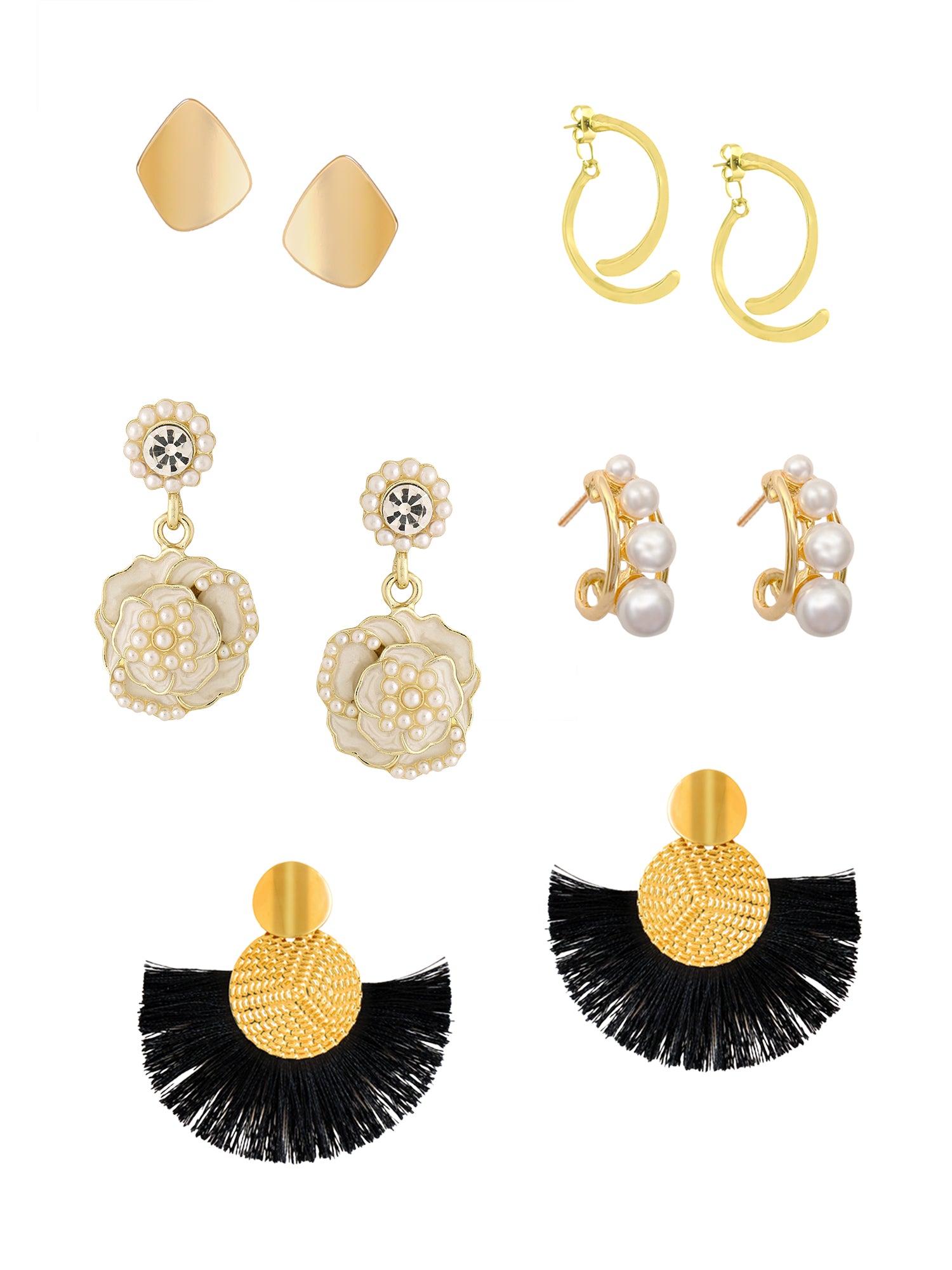 Yellow Chimes stud earrings - Perfect for date nights