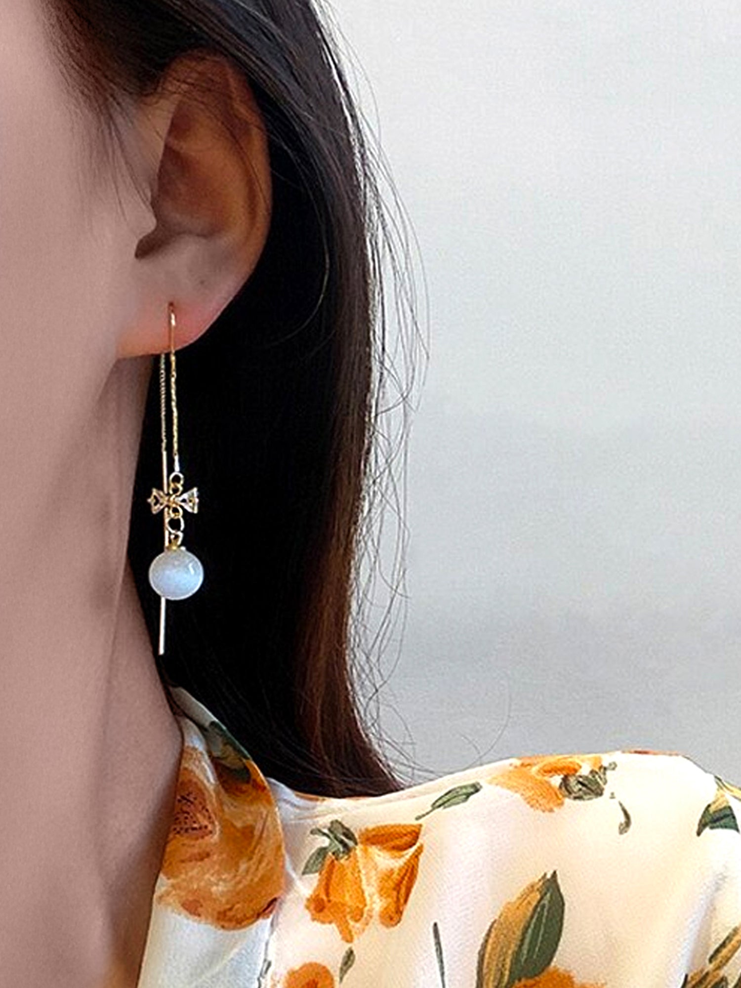 Yellow Chimes pearl studded earrings - birthday gift idea
