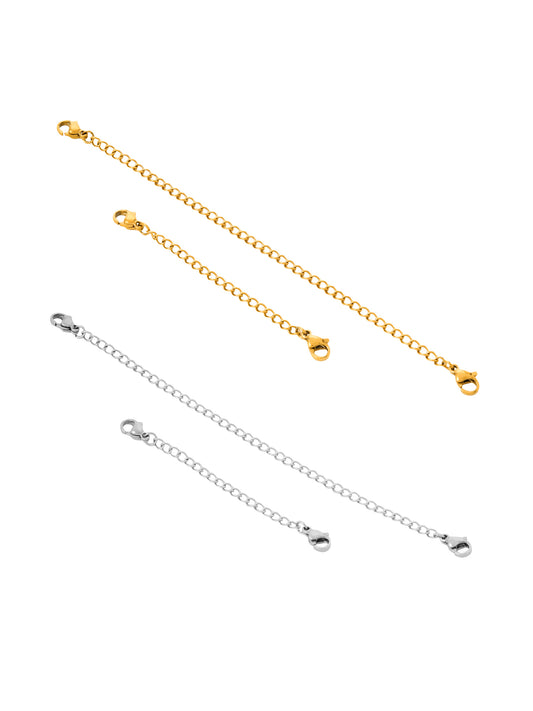 Yellow Chimes chain extenders - secure lobster clasp design