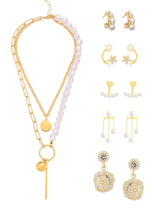 Yellow Chimes anniversary gift - stunning multi-layer necklace