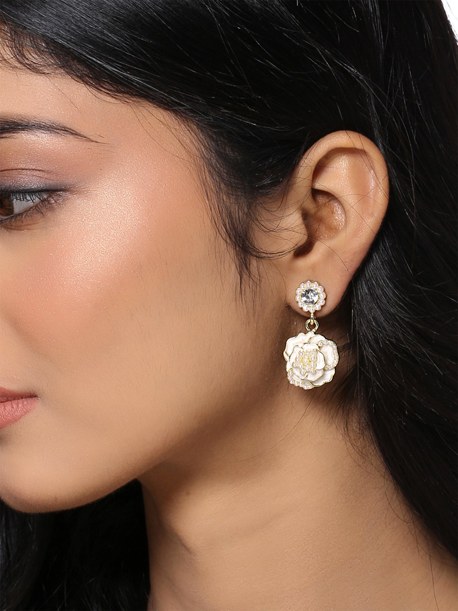 Yellow Chimes pearl earrings - perfect gift for her