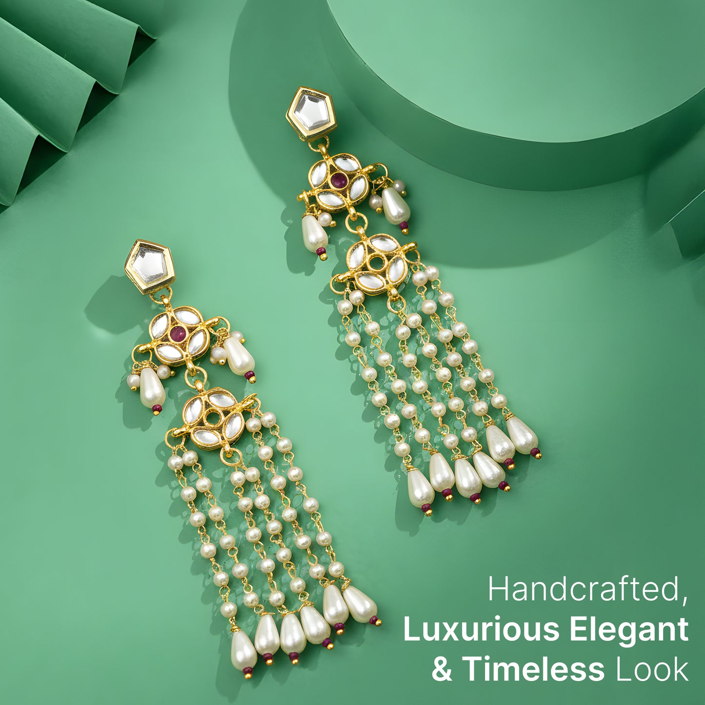 Yellow Chimes pearl earrings - cultural event