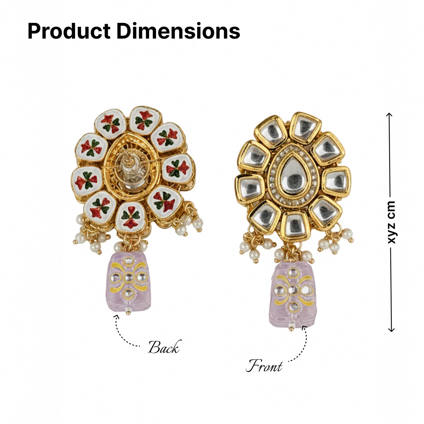 Yellow Chimes gold plated choker - wedding jewelry