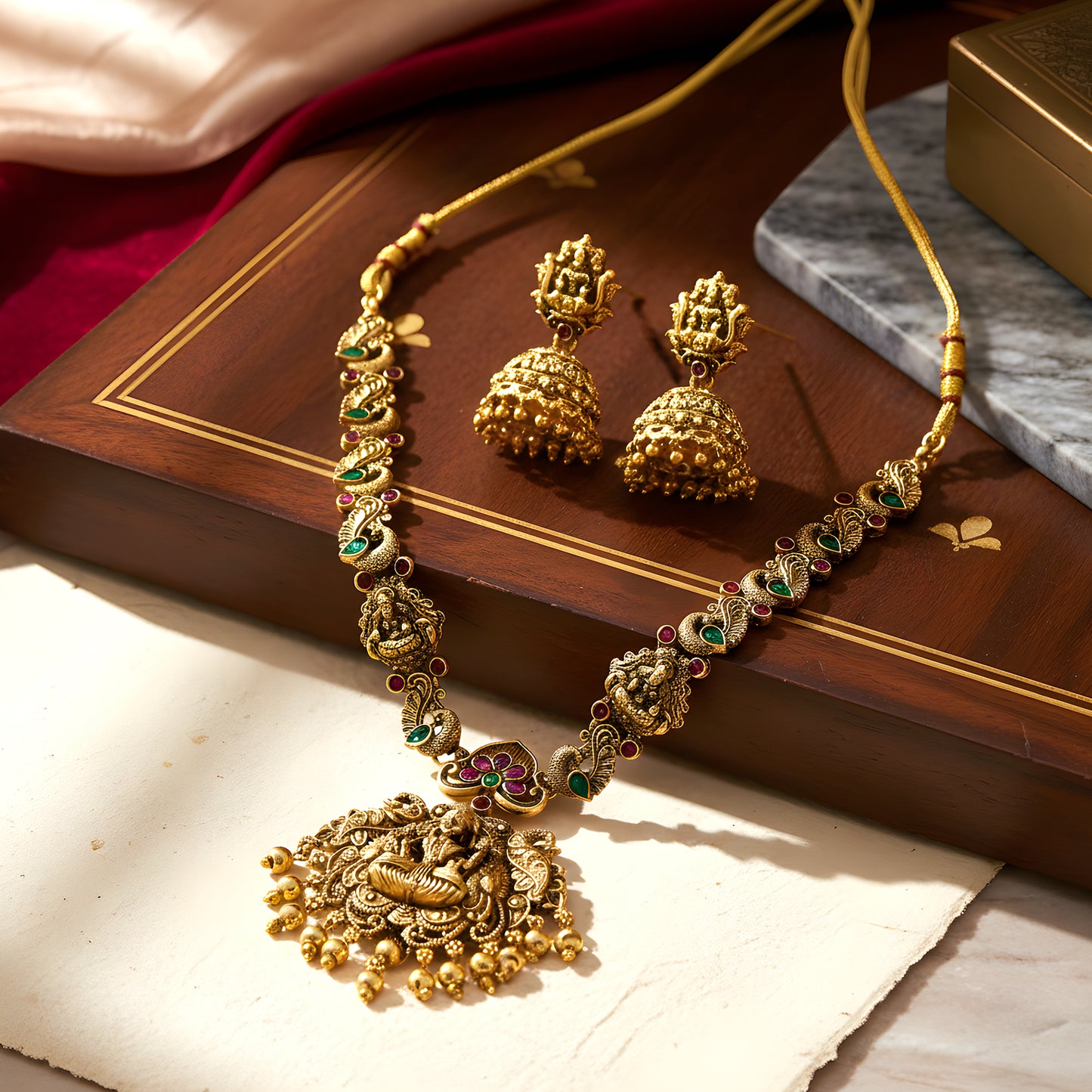 Matching Jhumka Earrings - Cultural events