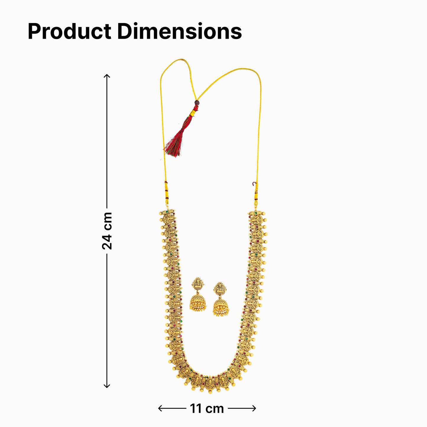 Yellow Chimes bridal jewellery - stylish ethnic outfit