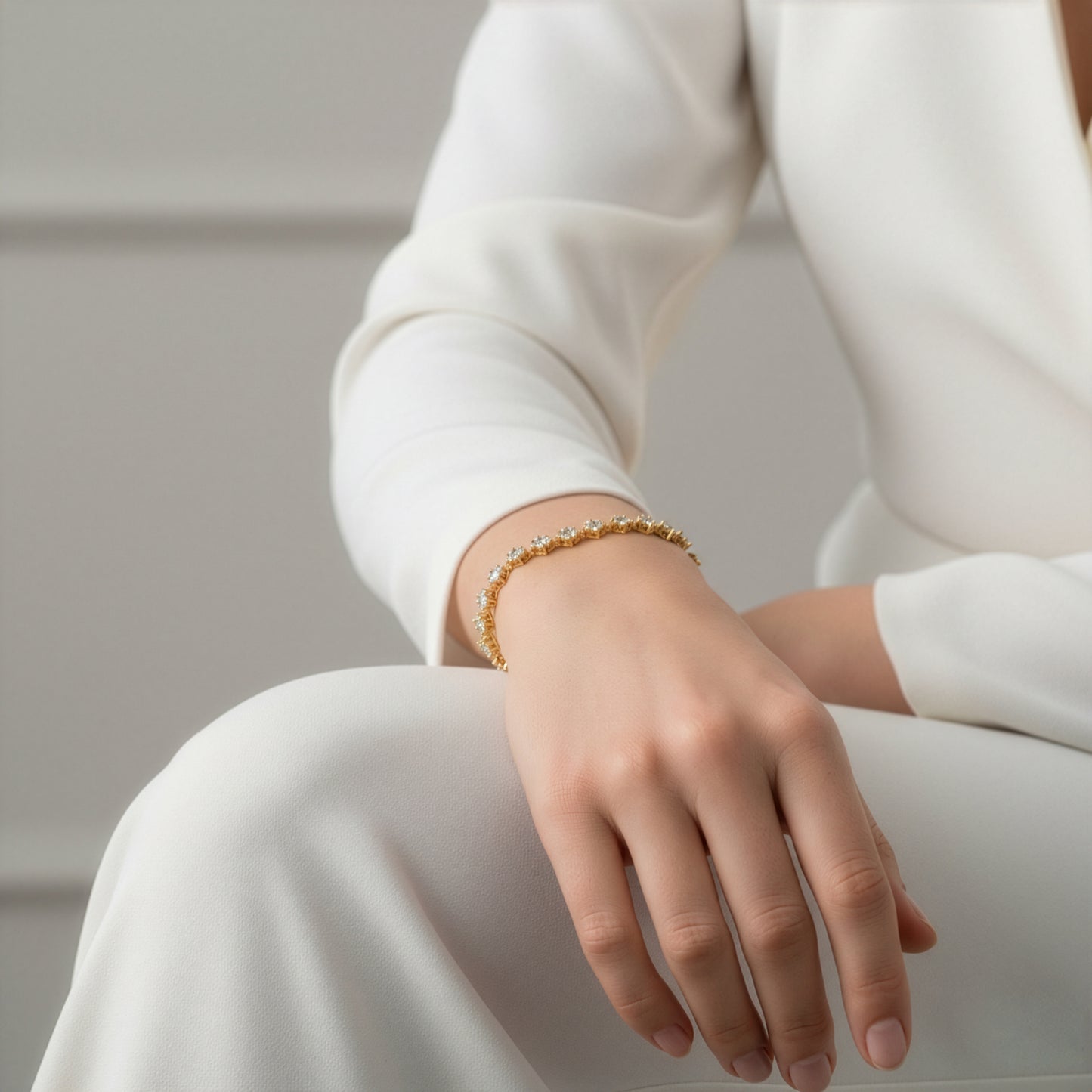 Yellow Chimes rose gold plated bracelet - special occasions