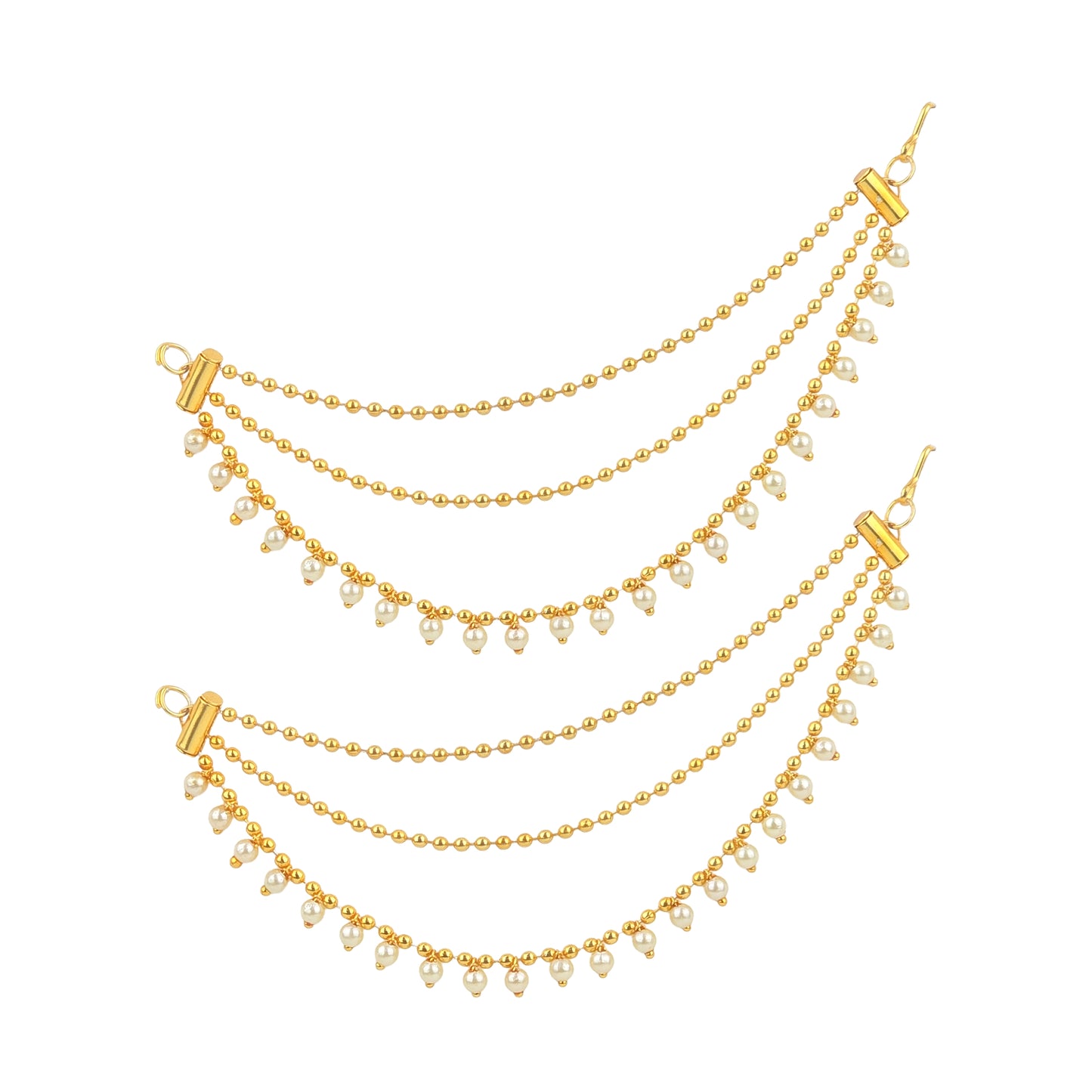 Yellow Chimes lightweight ear chain - gift for her