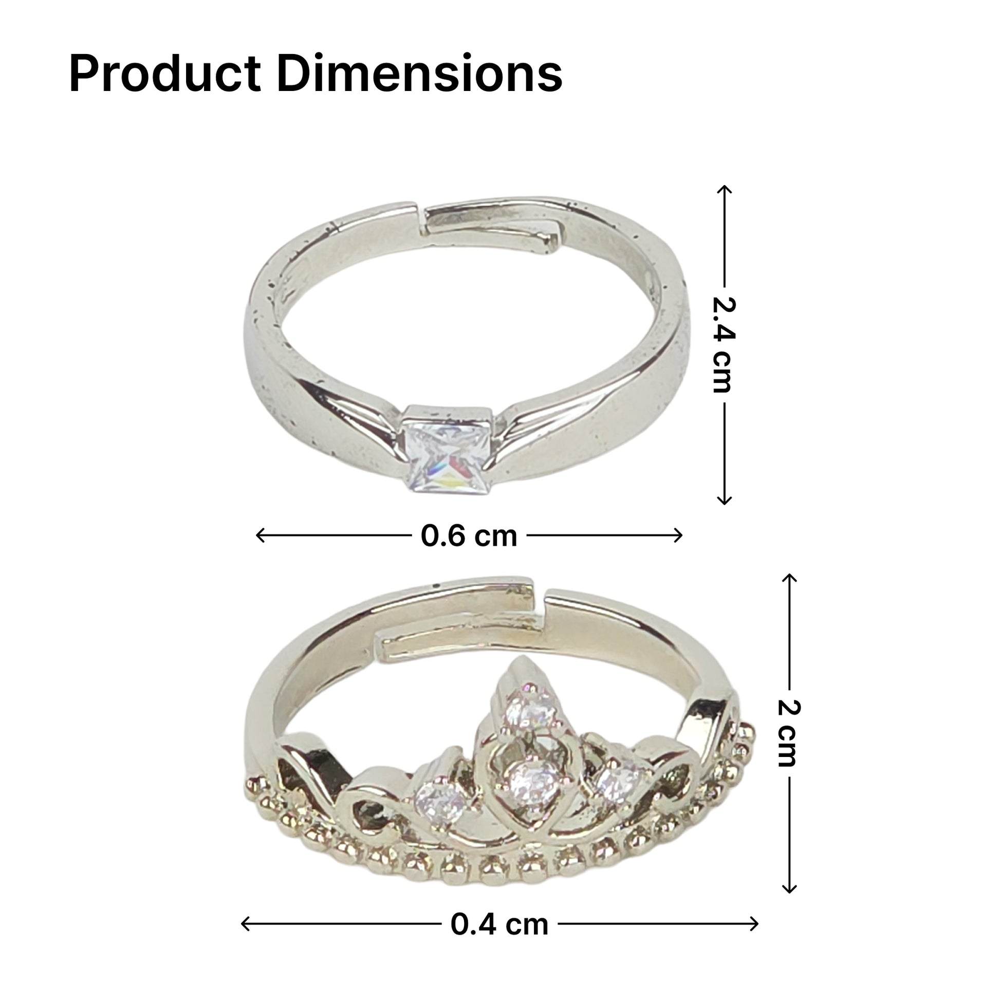 Yellow Chimes lightweight couple rings - daily wear