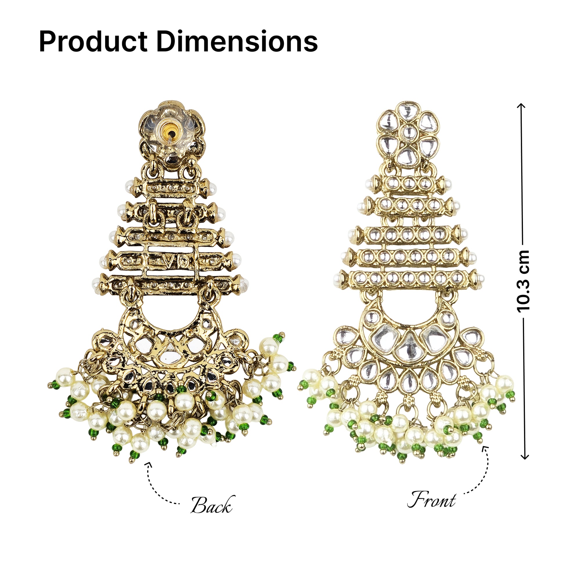 Yellow Chimes ethnic earrings - party outfit enhancement