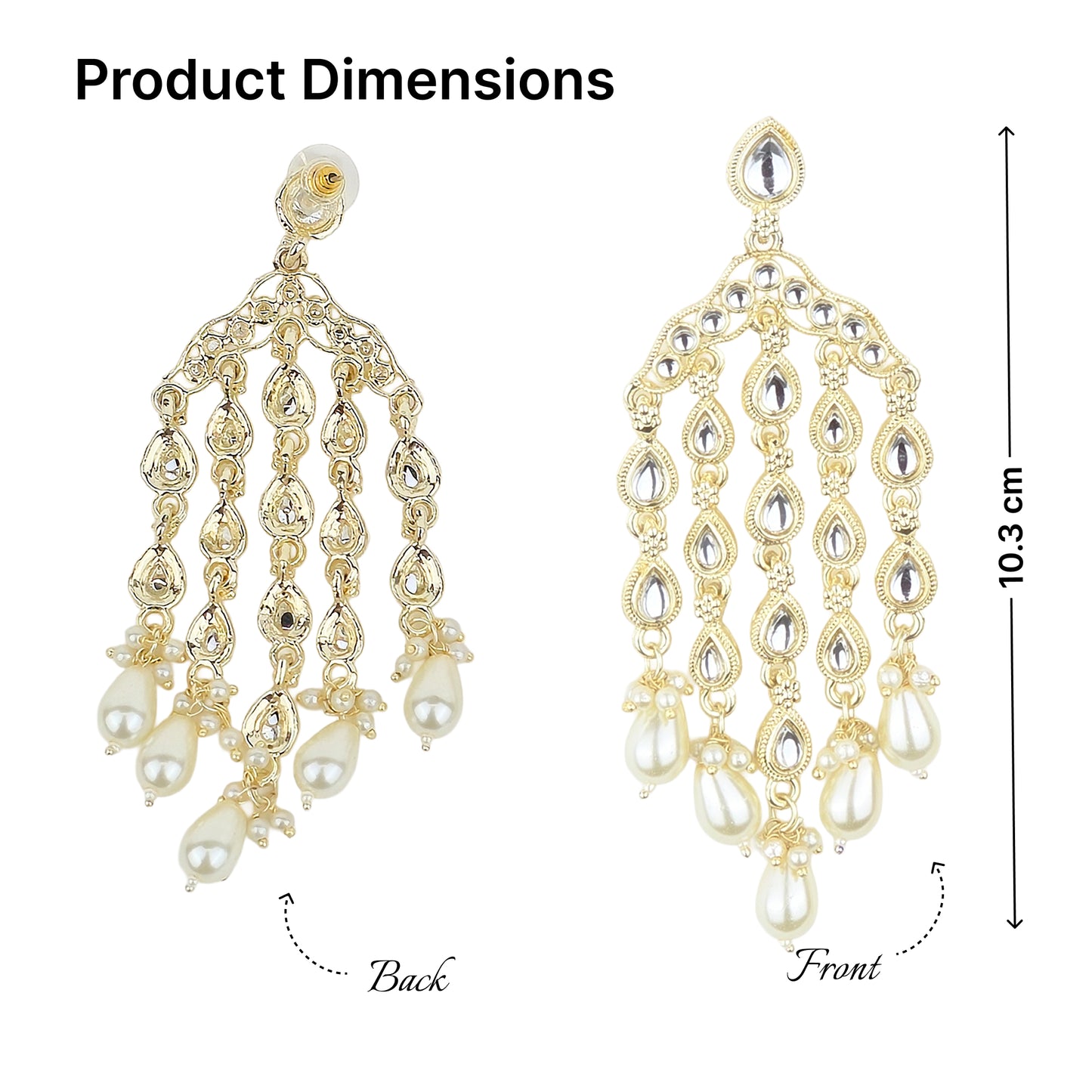 Yellow Chimes Pearl Earrings - Perfect accessory for parties