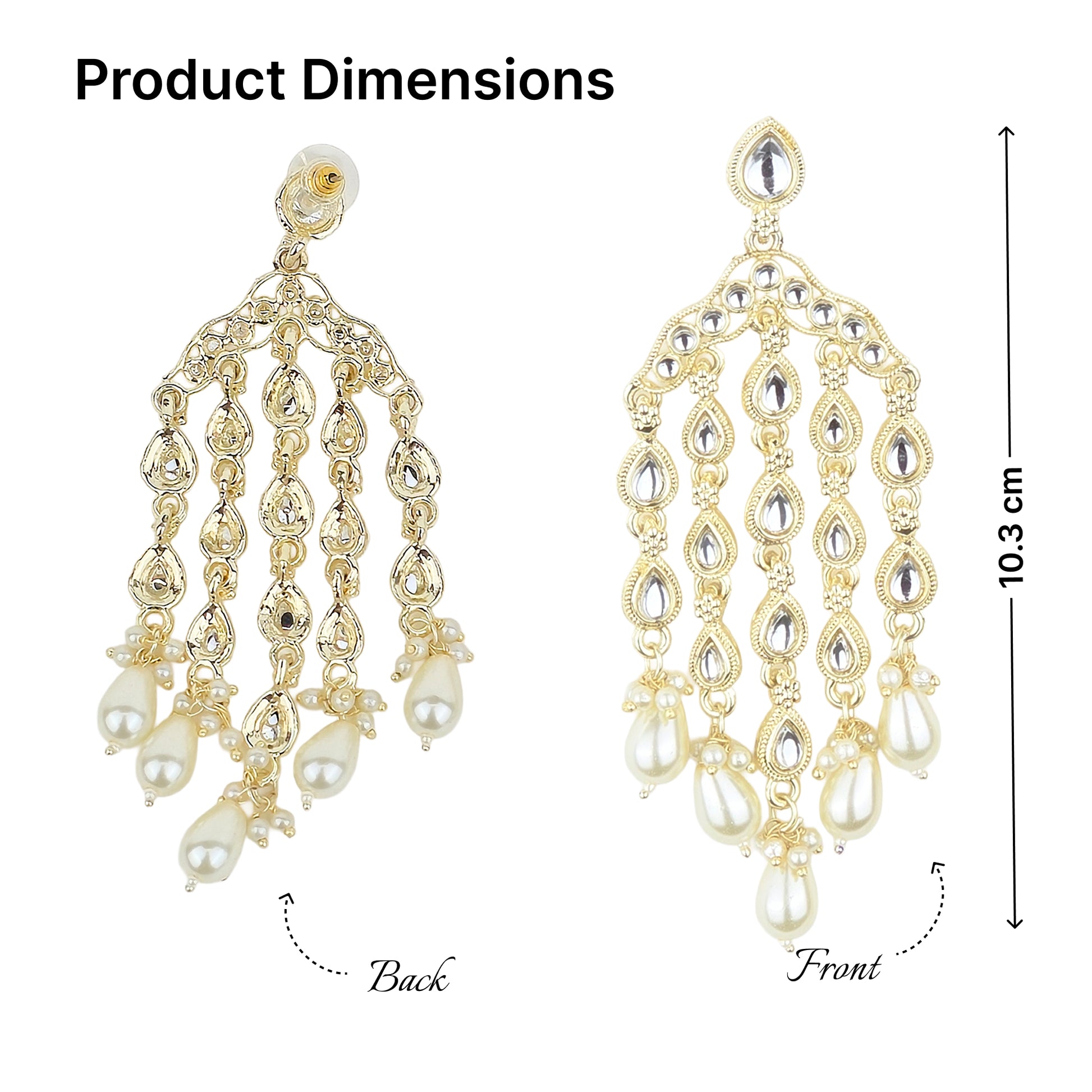 Yellow Chimes Pearl Earrings - Perfect accessory for parties