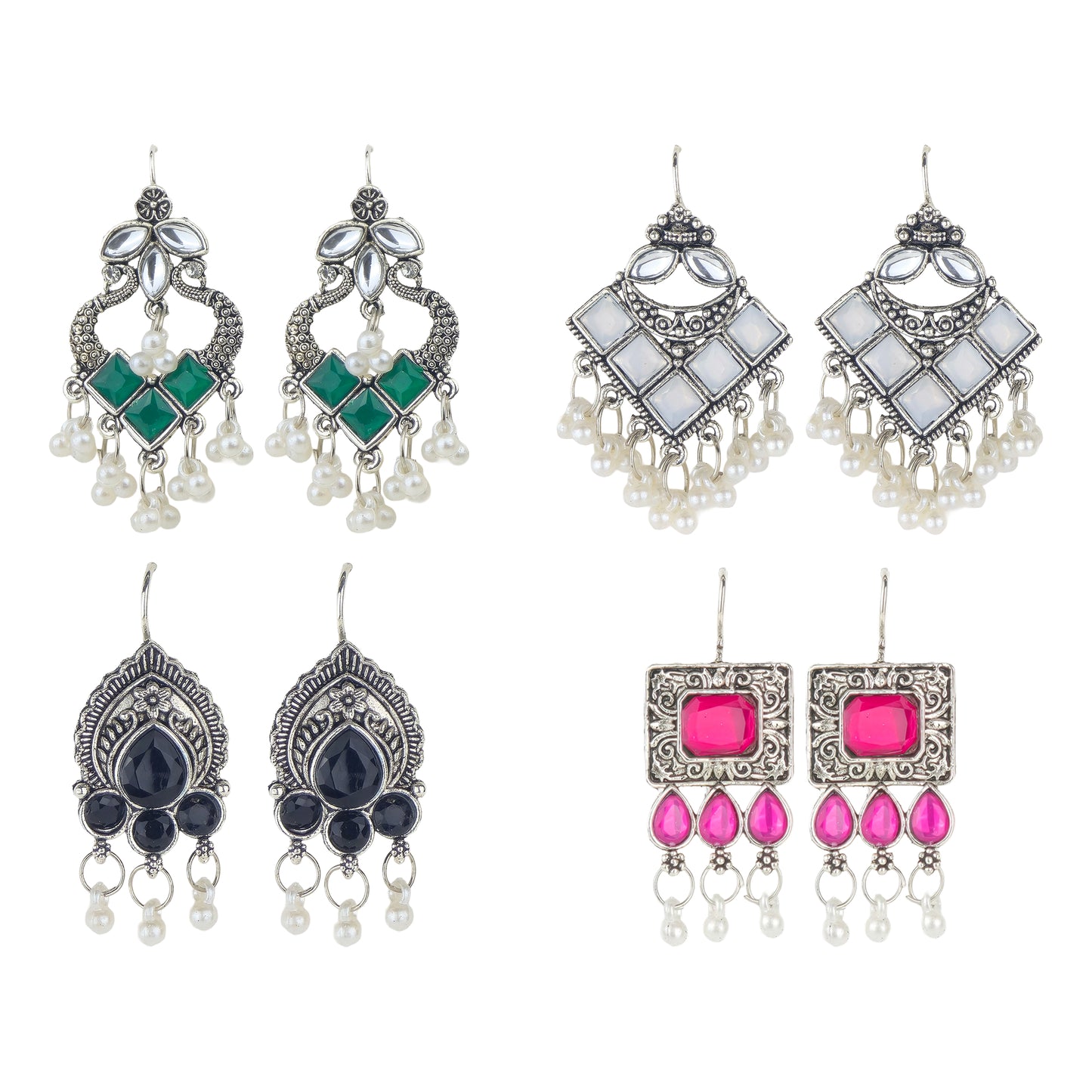 Yellow Chimes oxidised earrings - trendy gifting option