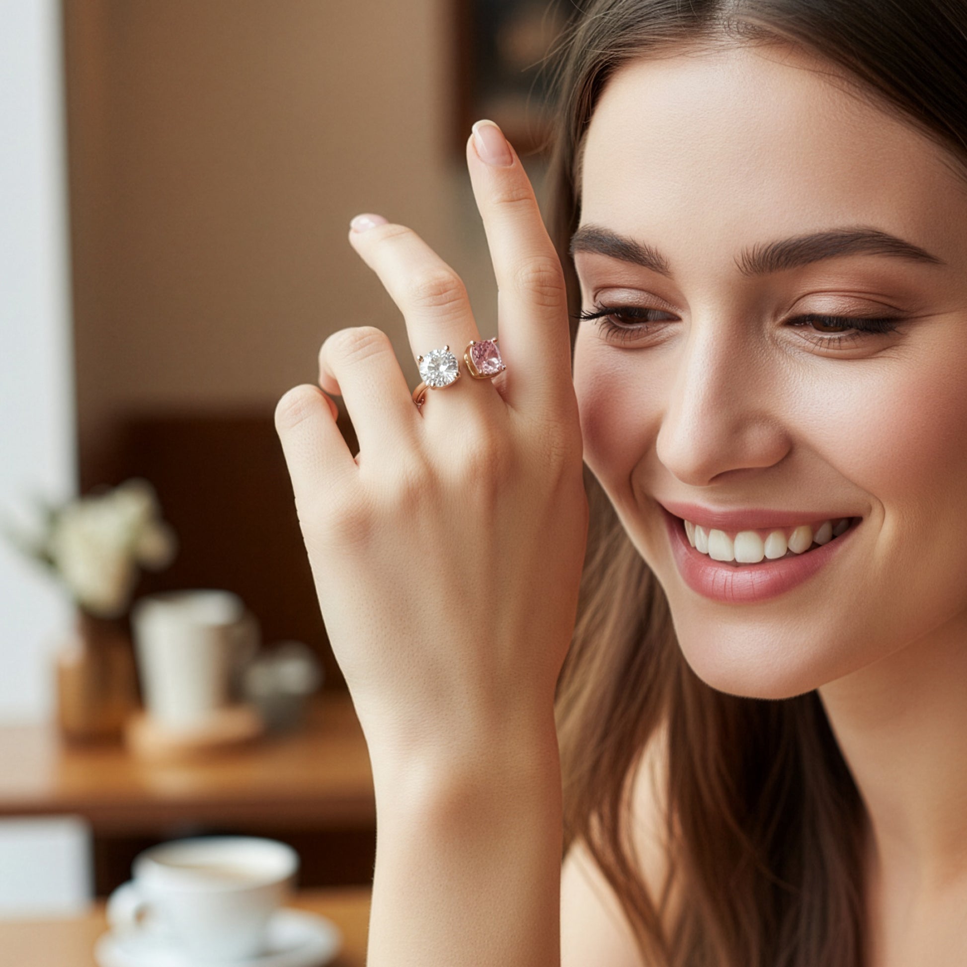 Yellow Chimes fashionable ring - gift for girlfriend