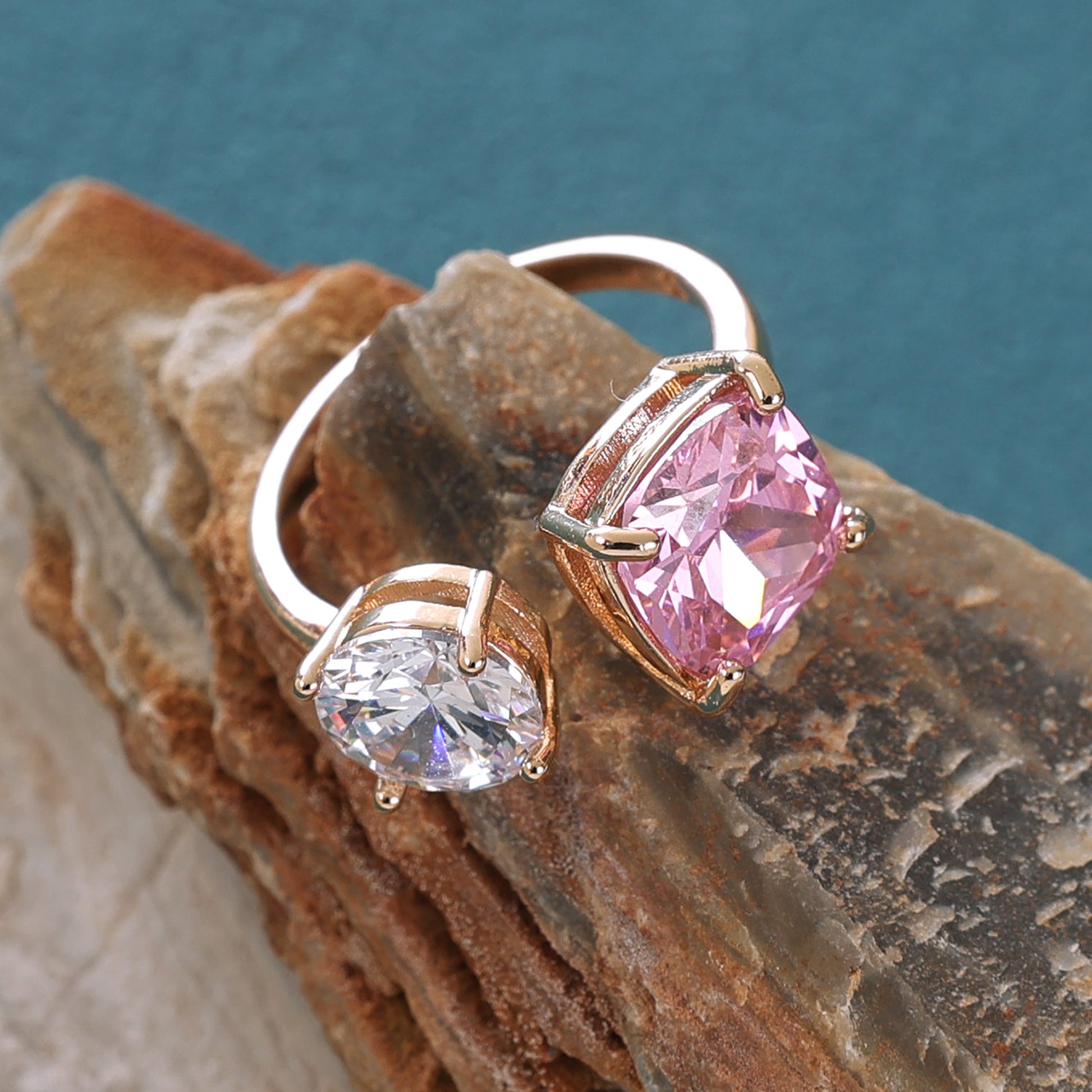 Yellow Chimes gold plated ring - elegant daily wear