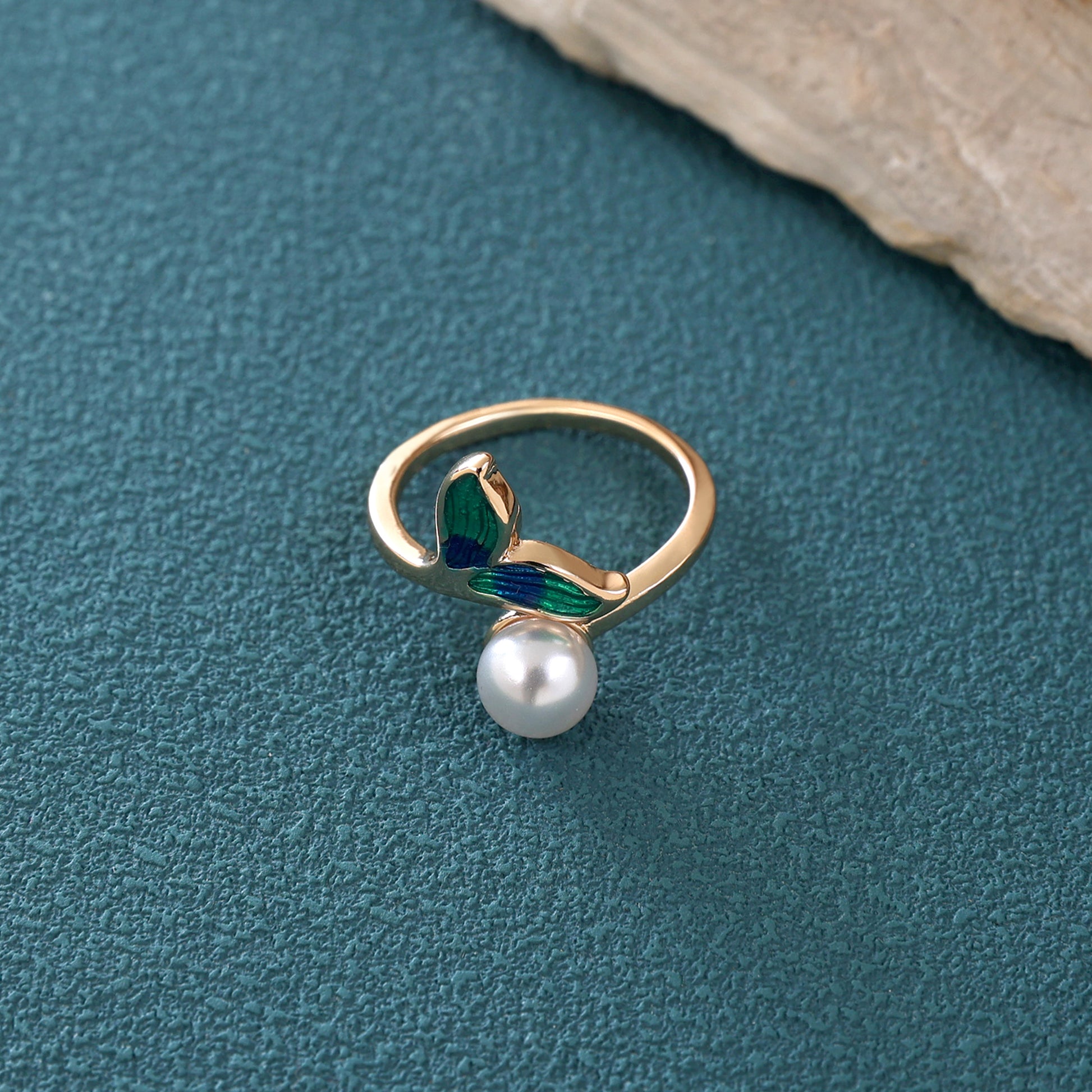 Yellow Chimes gold plated ring - Stylish everyday accessory
