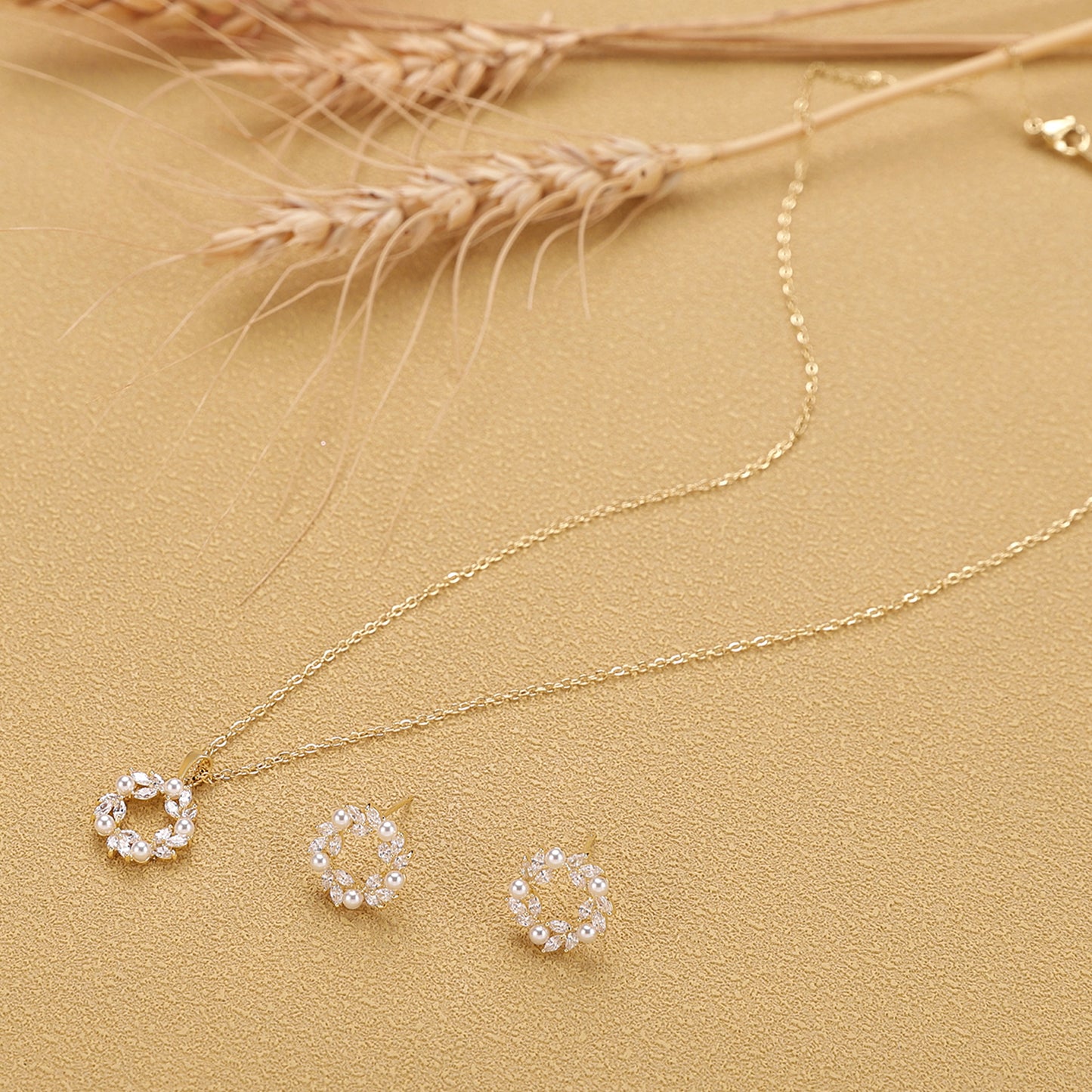 Yellow Chimes lightweight gold plated necklace - all-day comfort