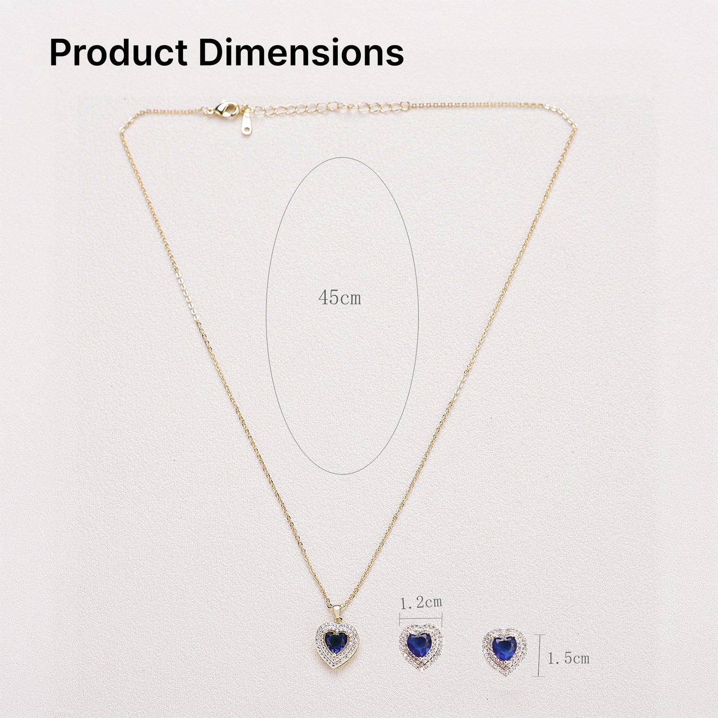 Yellow Chimes teardrop blue stone pendant - stylish accessory