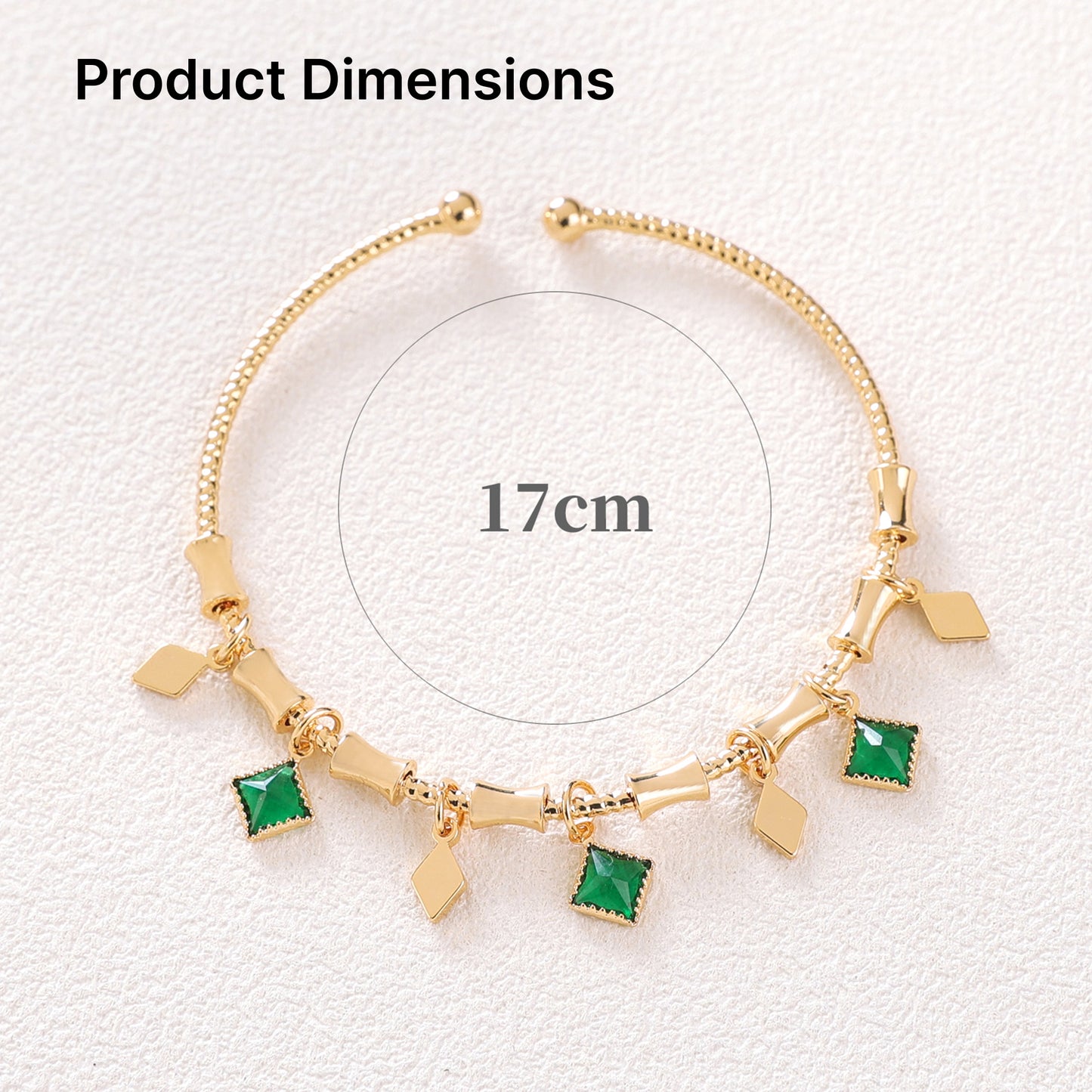 Yellow Chimes Gold Plated Charm Bracelet - Party Accessory