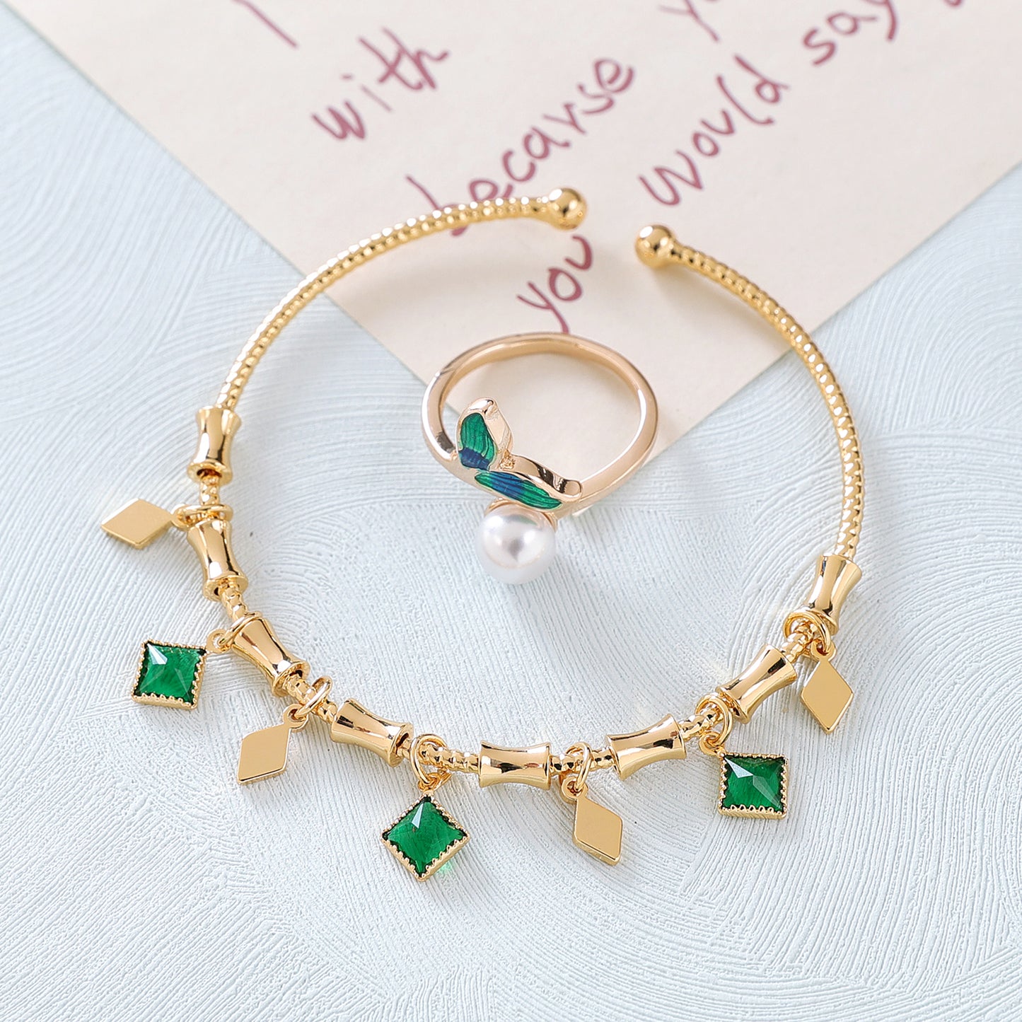 Yellow Chimes Gold Plated Bracelet - Stylish Accessory Set