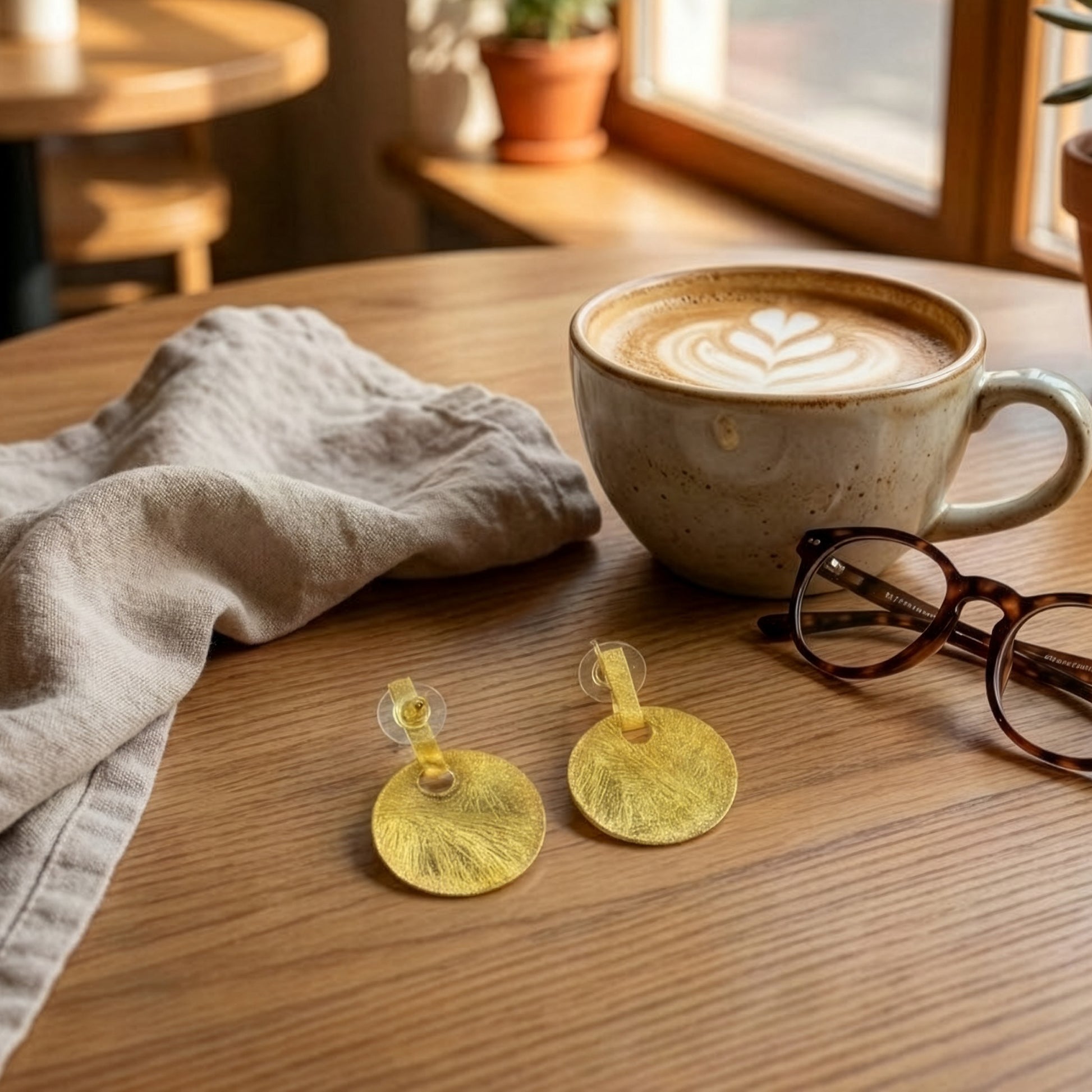 Yellow Chimes lightweight earrings - Comfortable daily wear