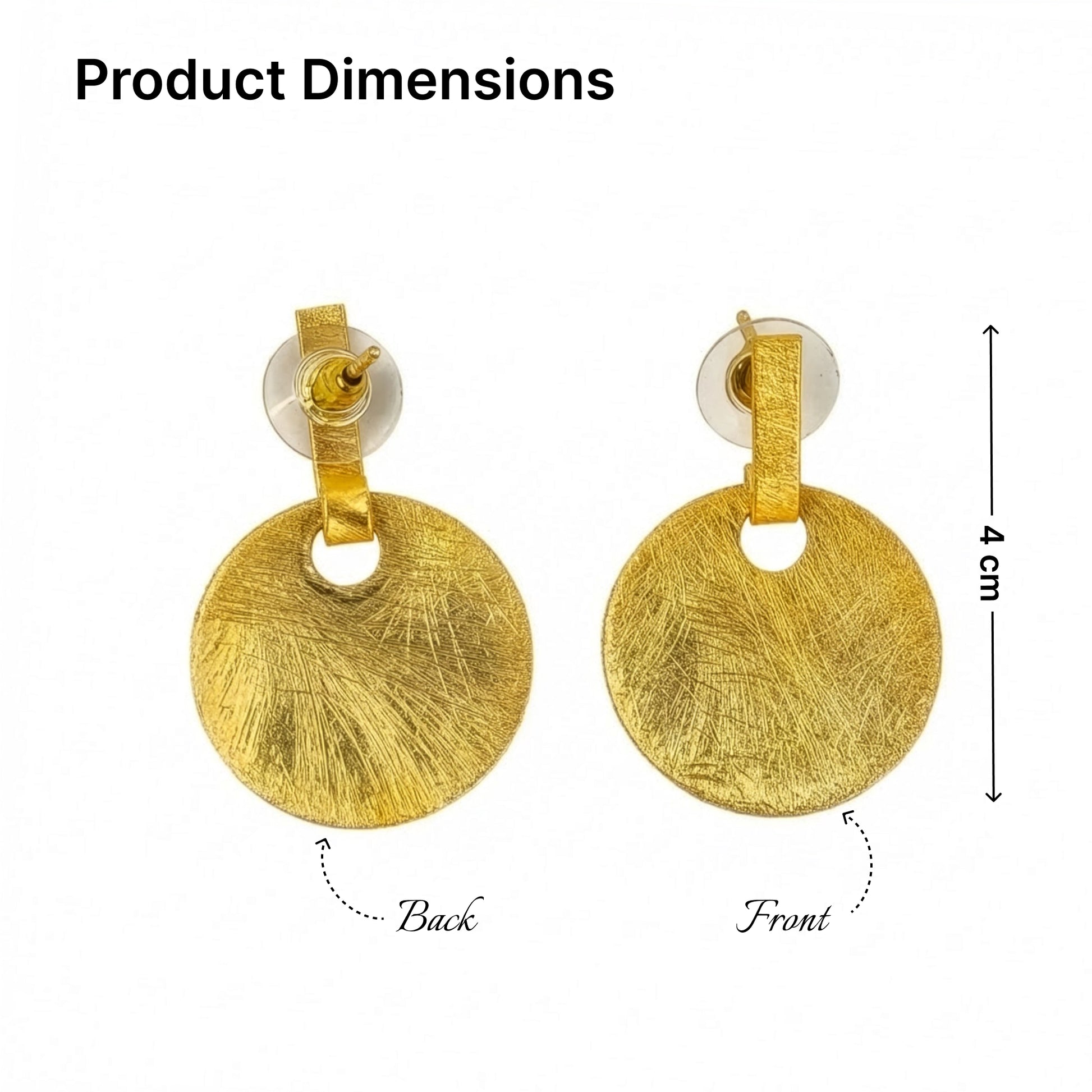 Yellow Chimes minimalist earrings - Everyday casual style