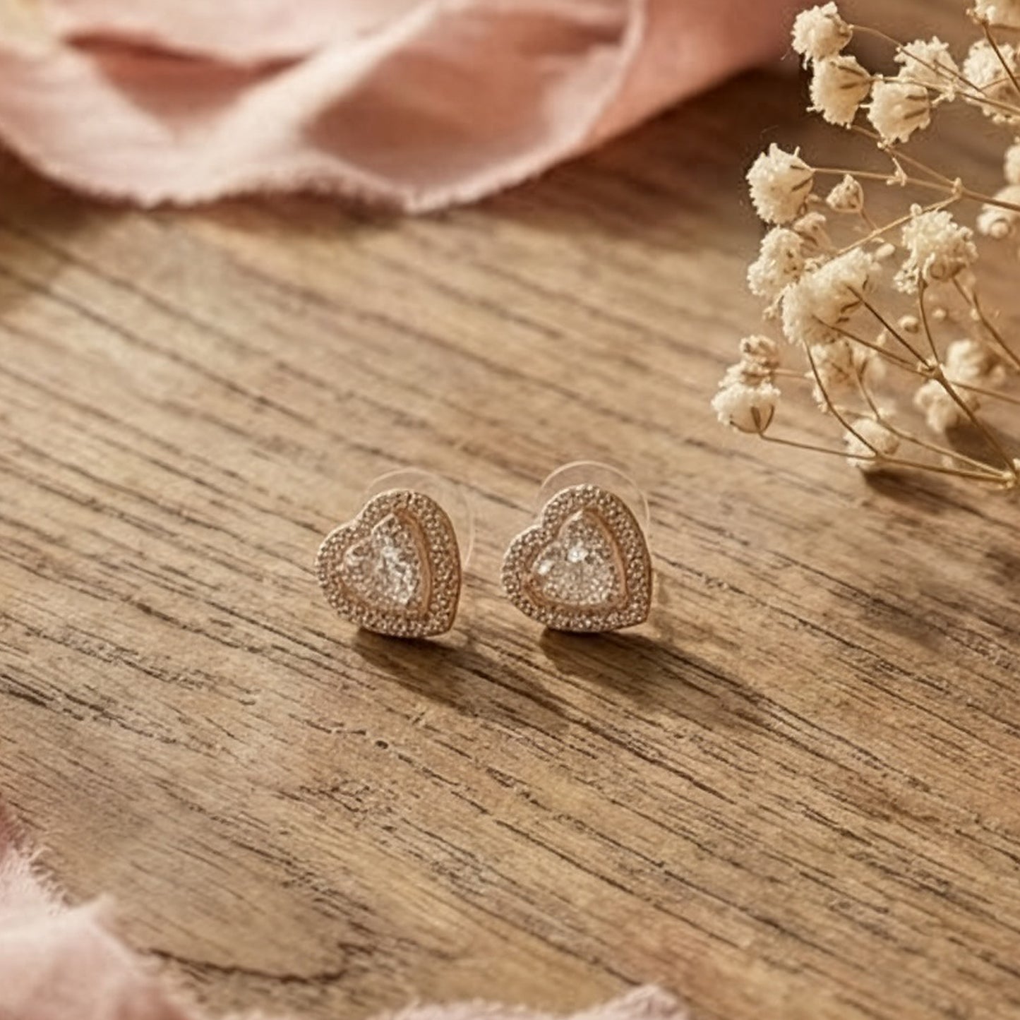 Yellow Chimes beautiful heart earrings - stylish gift for women