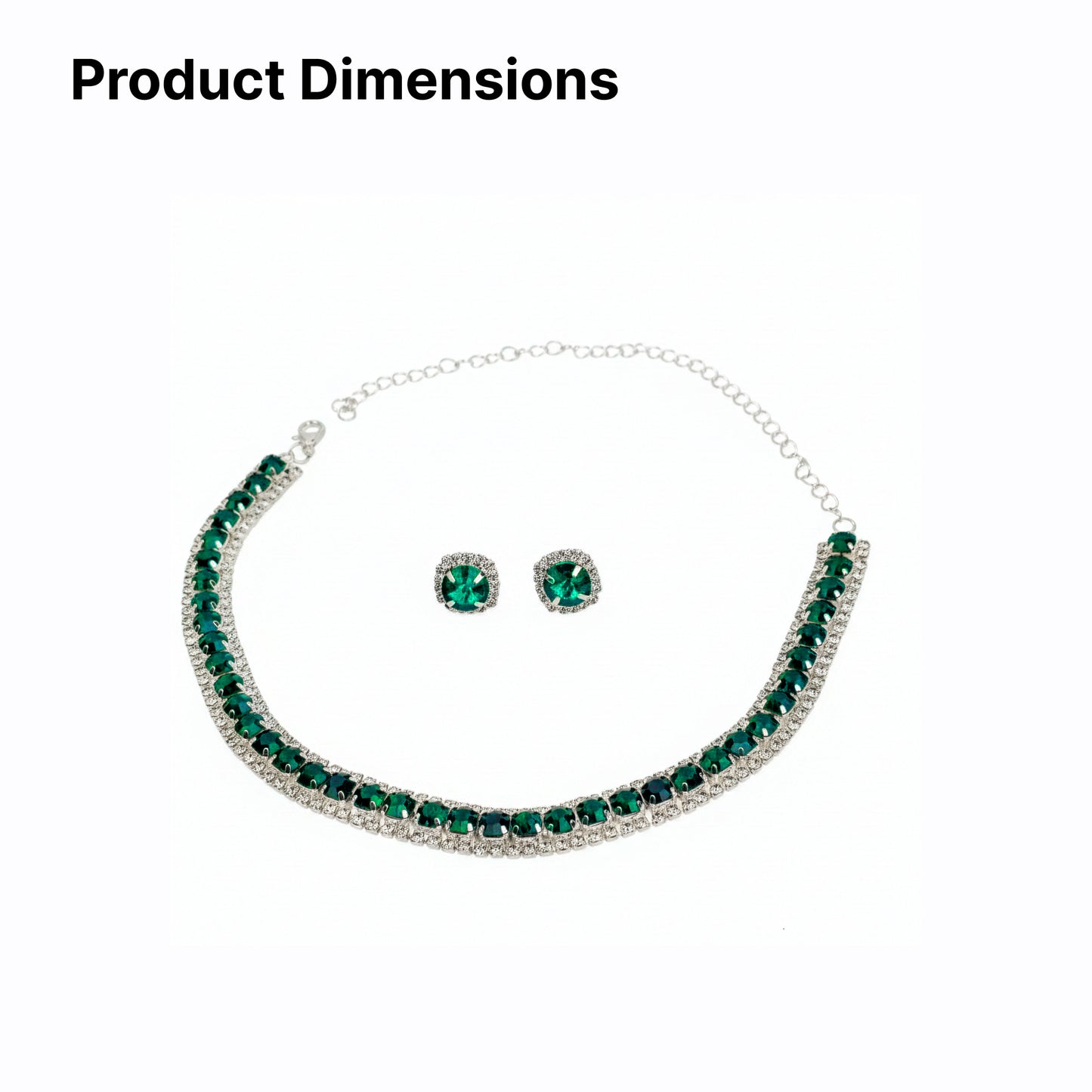 Yellow Chimes green stone jewellery - perfect for weddings
