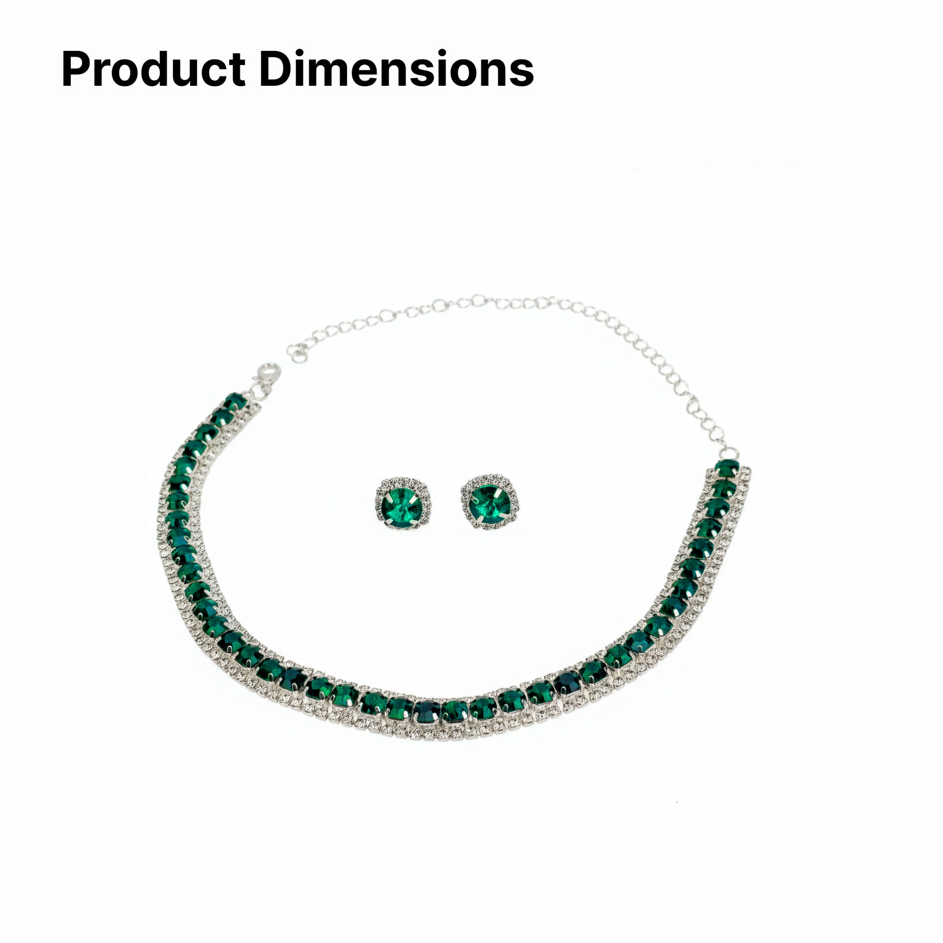 Yellow Chimes green stone jewellery - perfect for weddings
