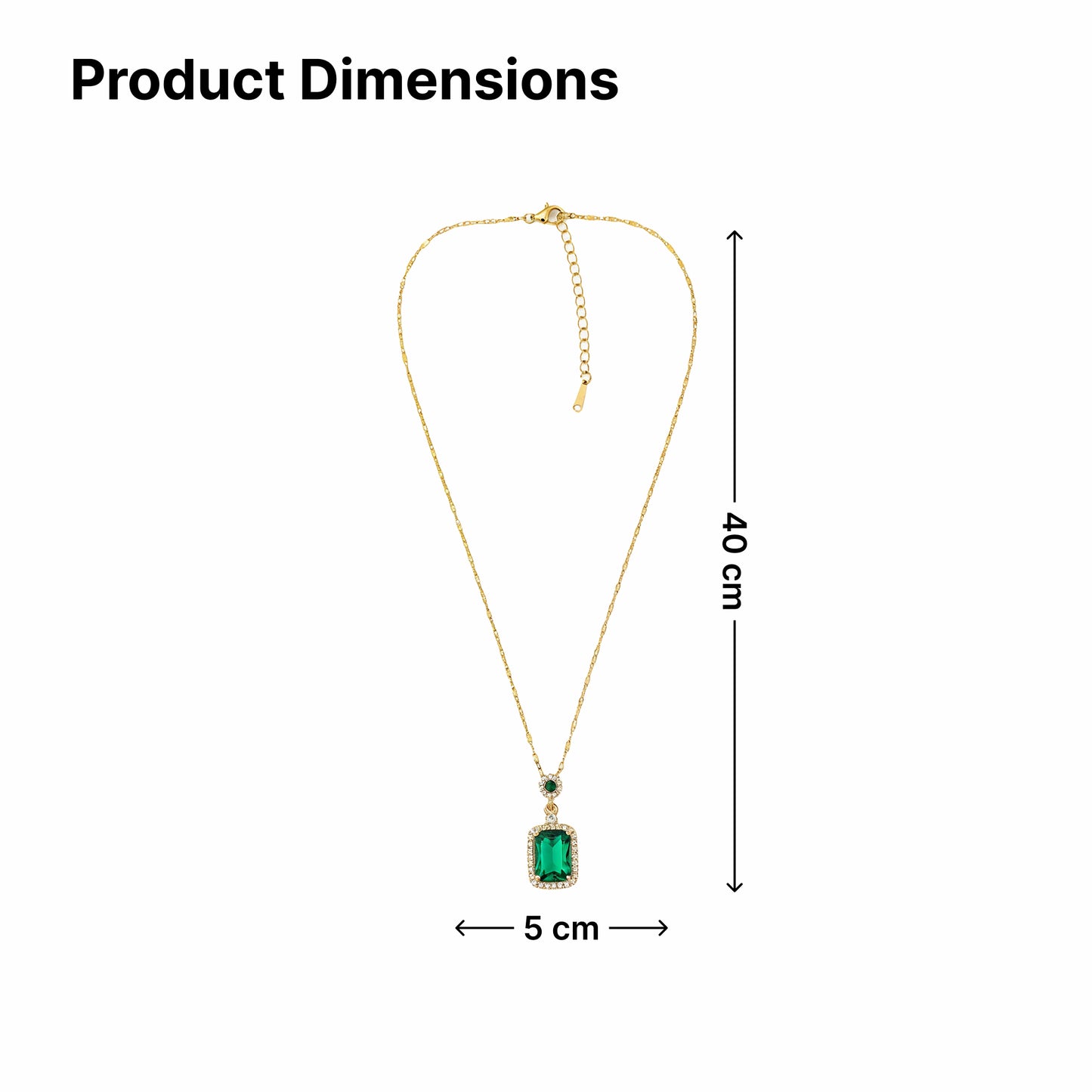 Yellow Chimes cubic zirconia pendant - ideal for celebrations