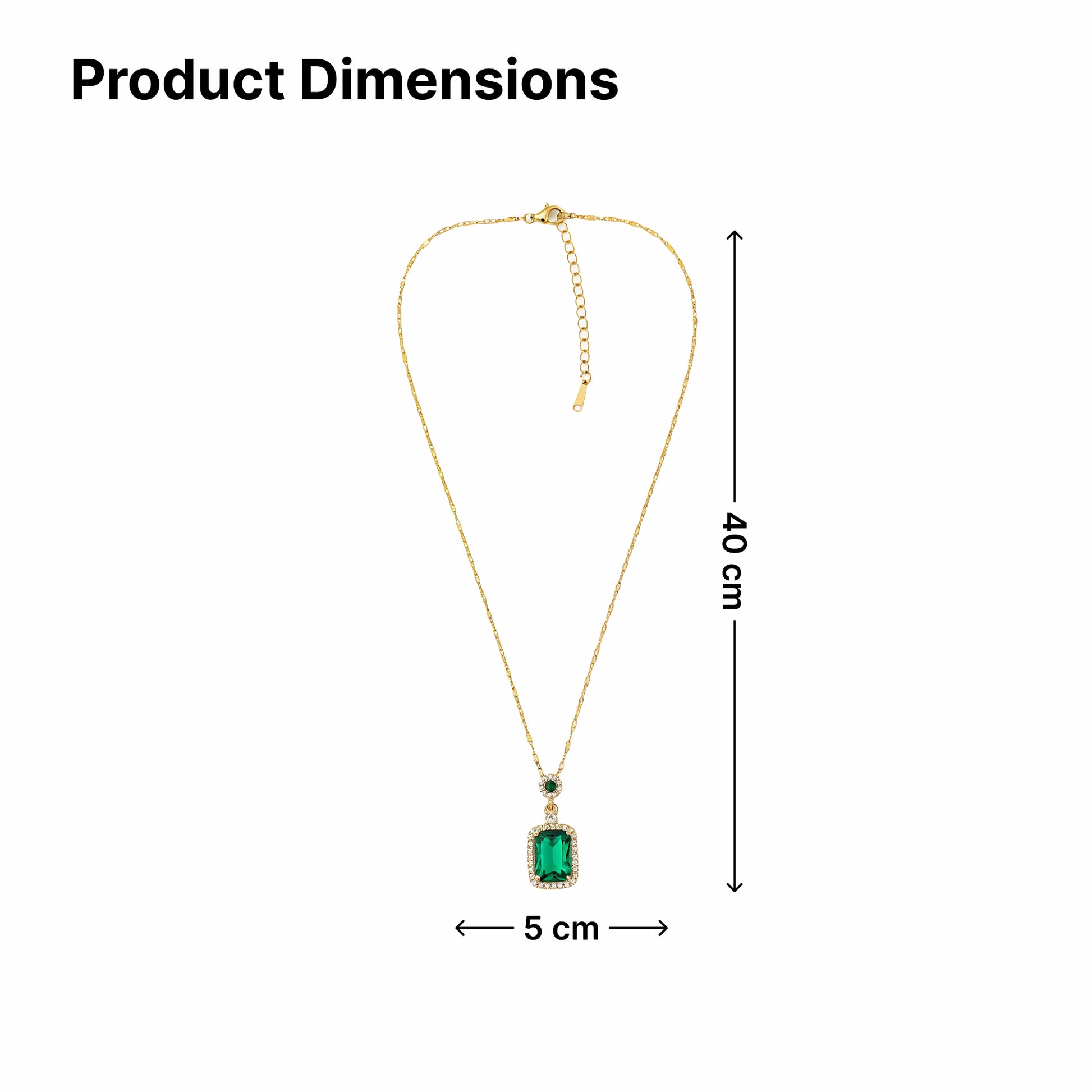 Yellow Chimes cubic zirconia pendant - ideal for celebrations