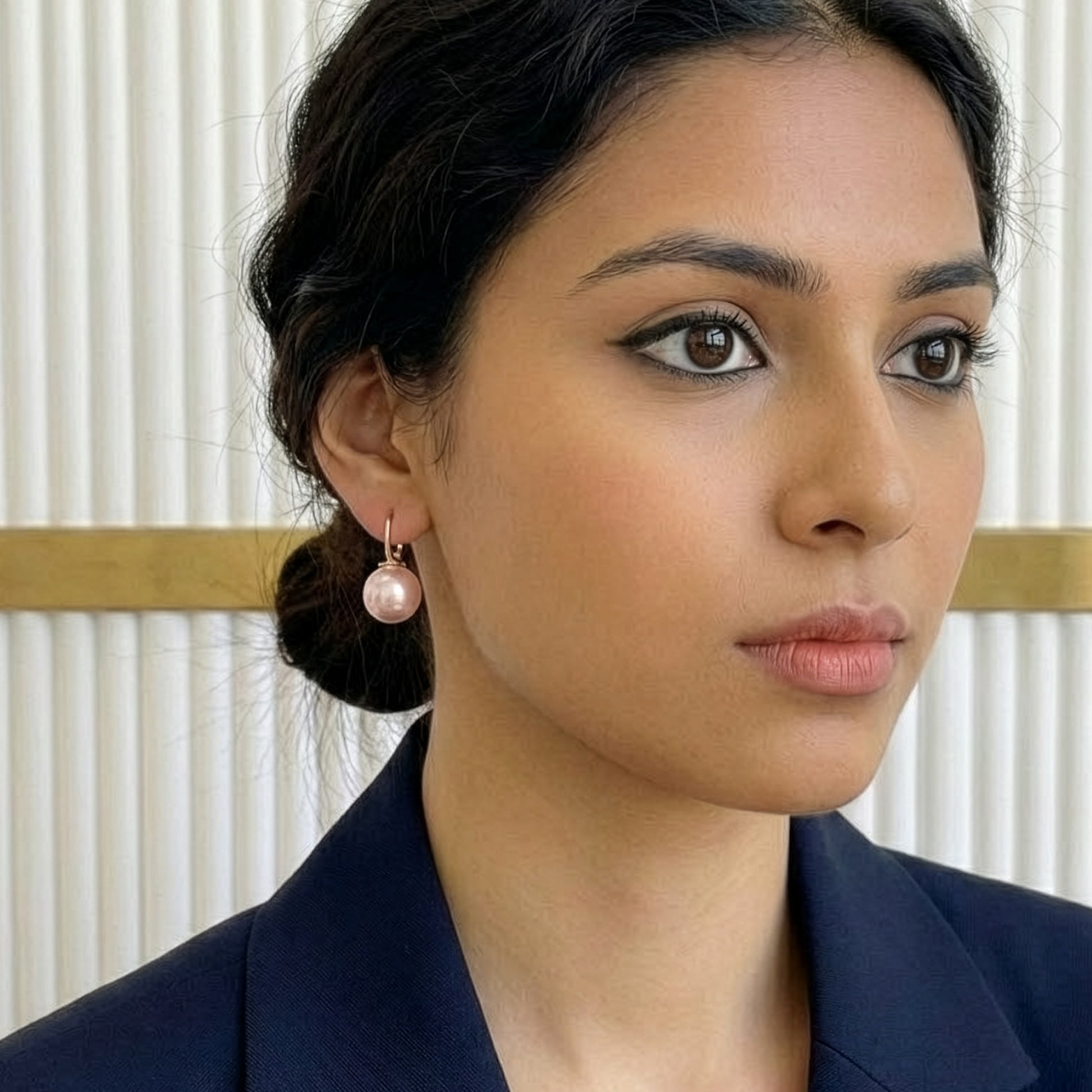 Yellow Chimes party wear pearl drop earrings - festive occasions