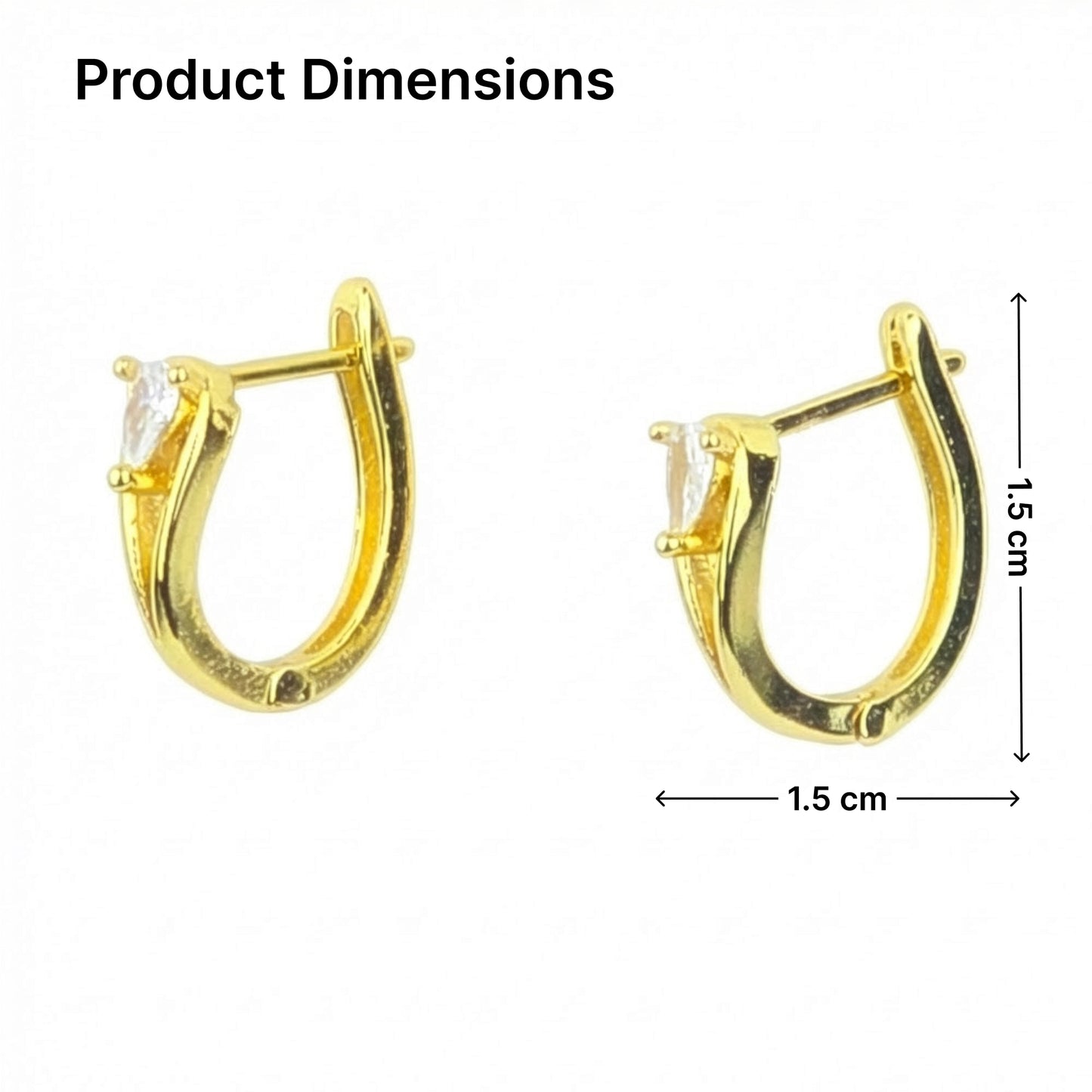 Yellow Chimes gold plated earrings - perfect gift for birthdays