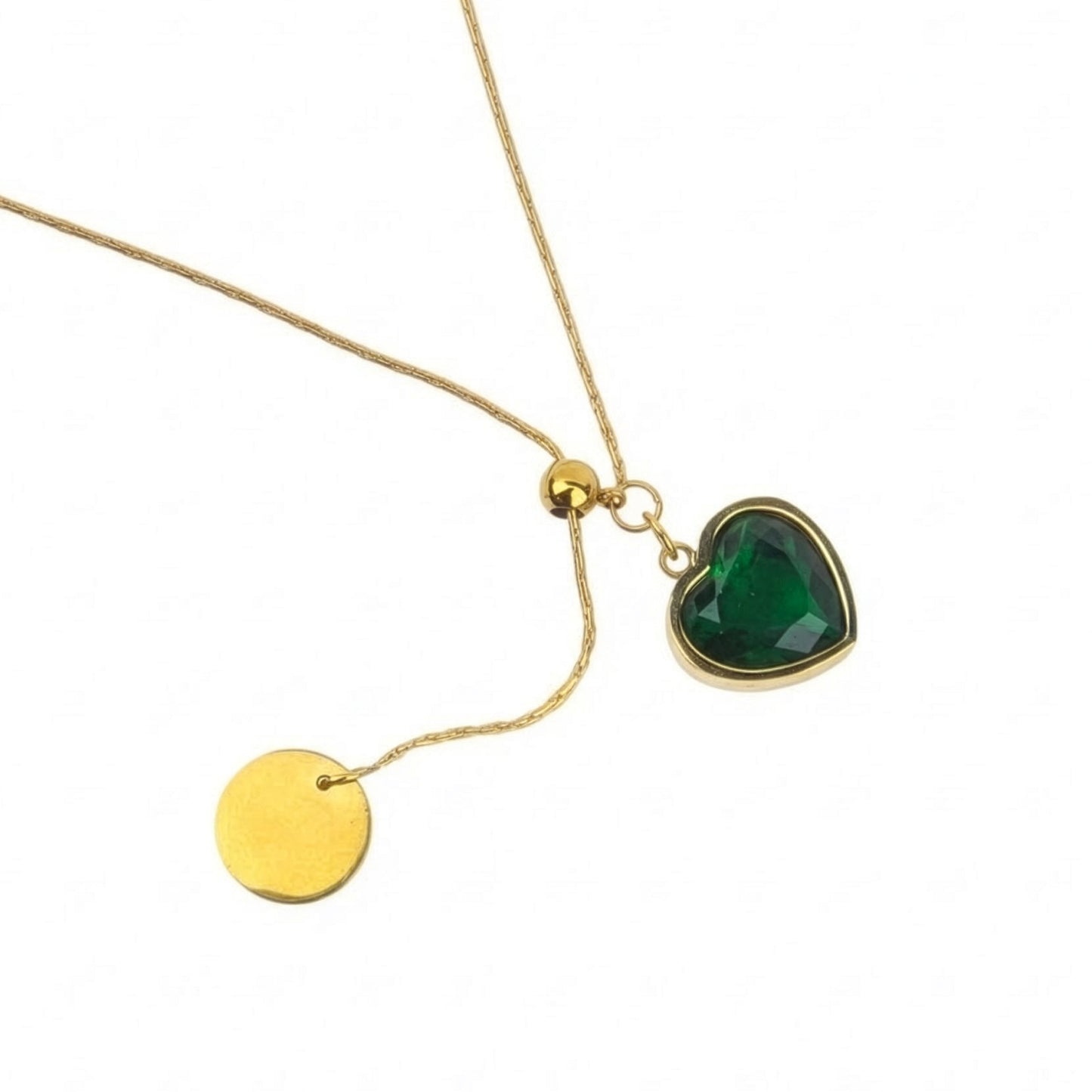 Yellow Chimes heart-shaped necklace - fashionably chic jewelry