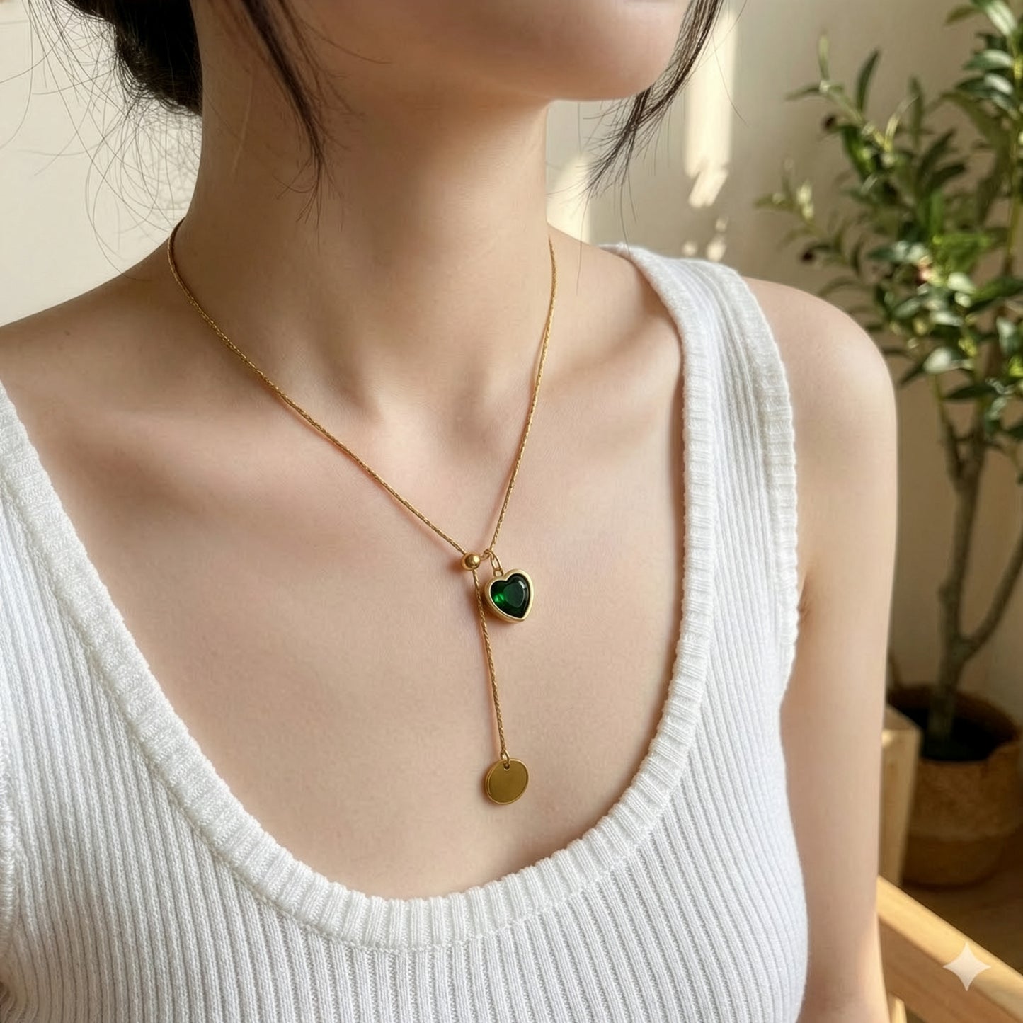 Yellow Chimes adjustable necklace - perfect gift for women