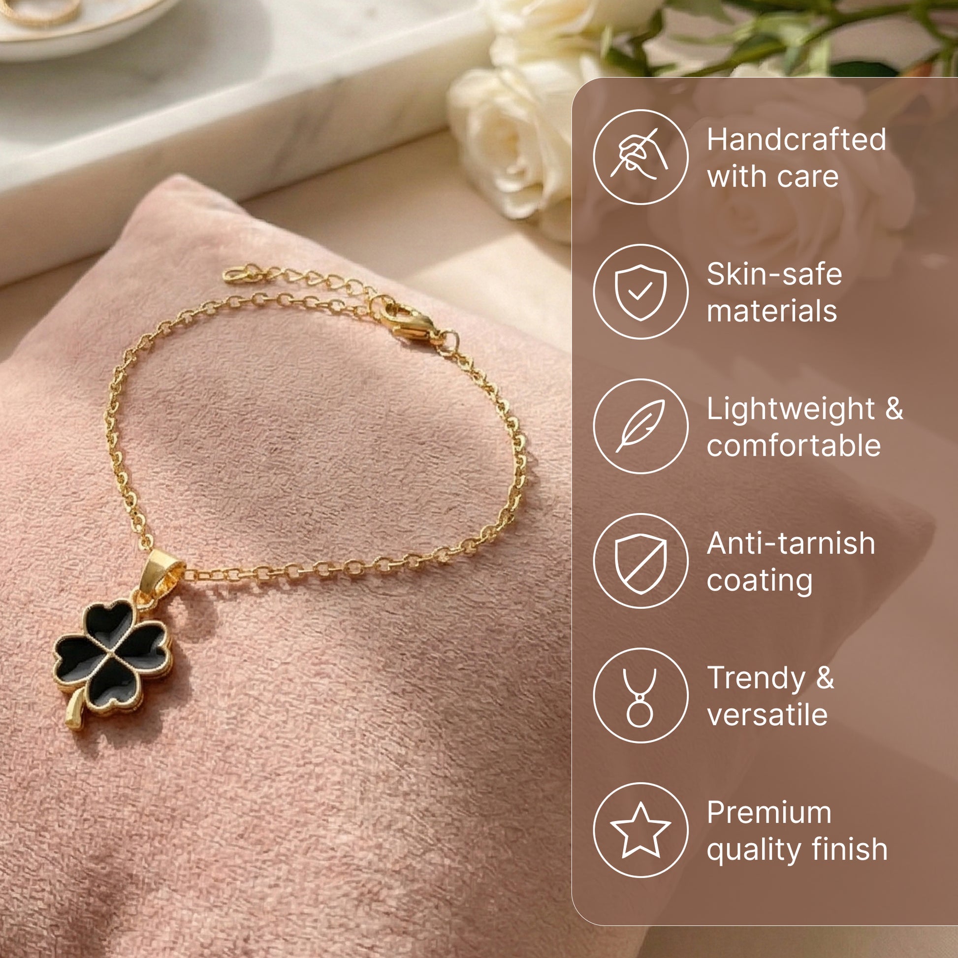 Yellow Chimes gold plated bracelet - stylish accessory for women