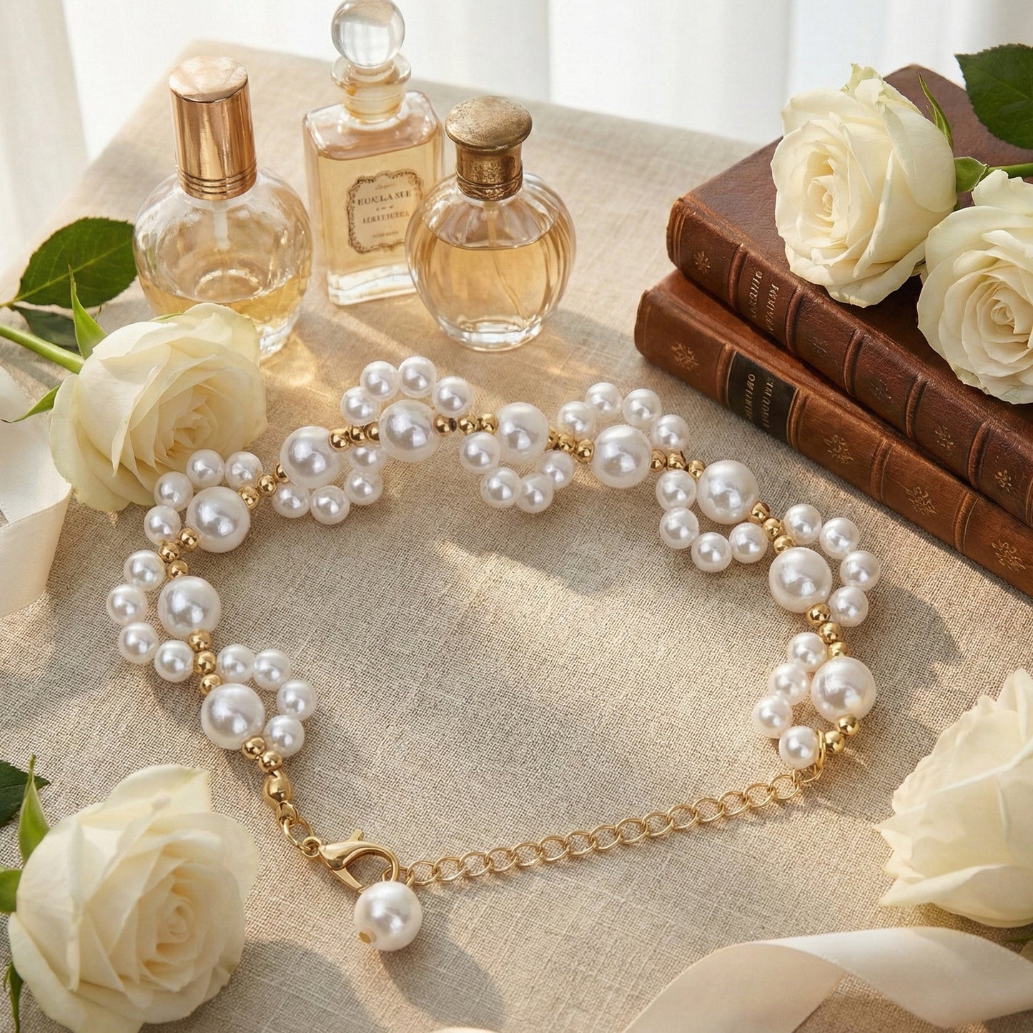 Yellow Chimes pearl bracelet - stylish office accessory