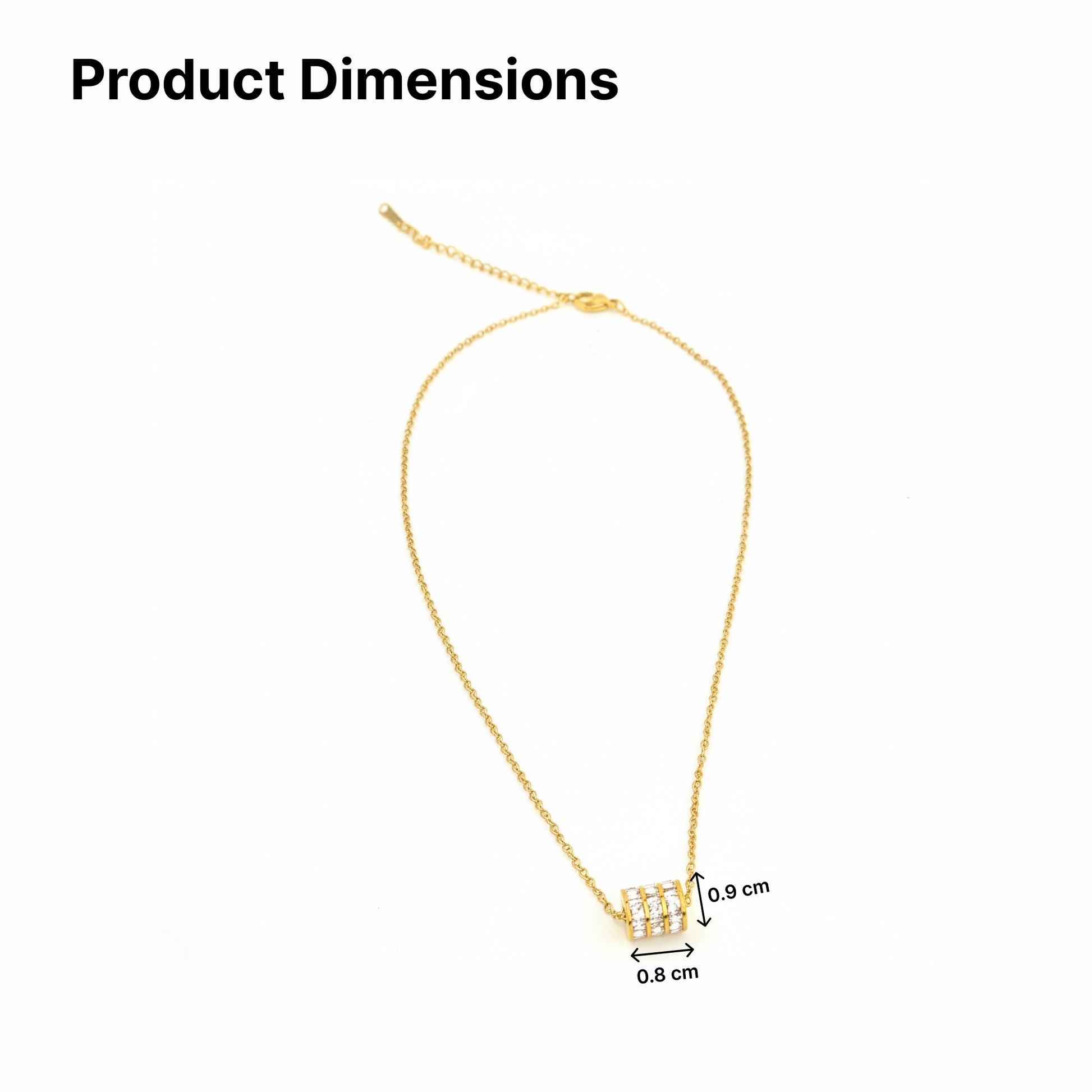 Yellow Chimes gold plated necklace - gift for women