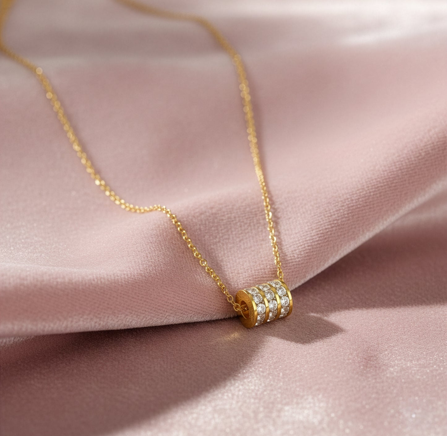 Yellow Chimes roller charm necklace - perfect for casual outings
