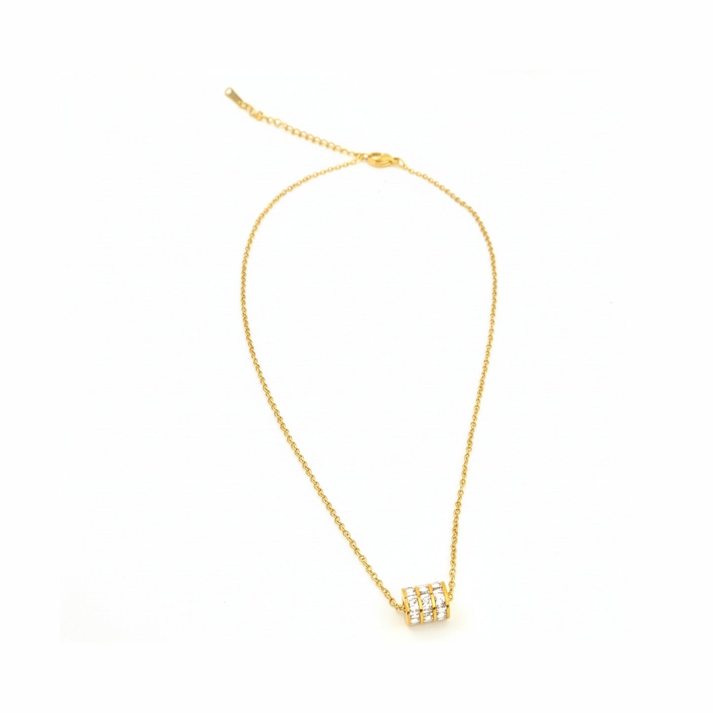 Yellow Chimes modern necklace - ideal for special occasions
