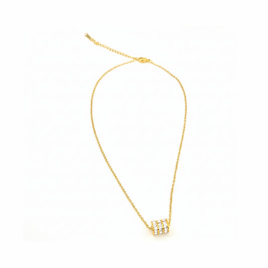 Yellow Chimes modern necklace - ideal for special occasions