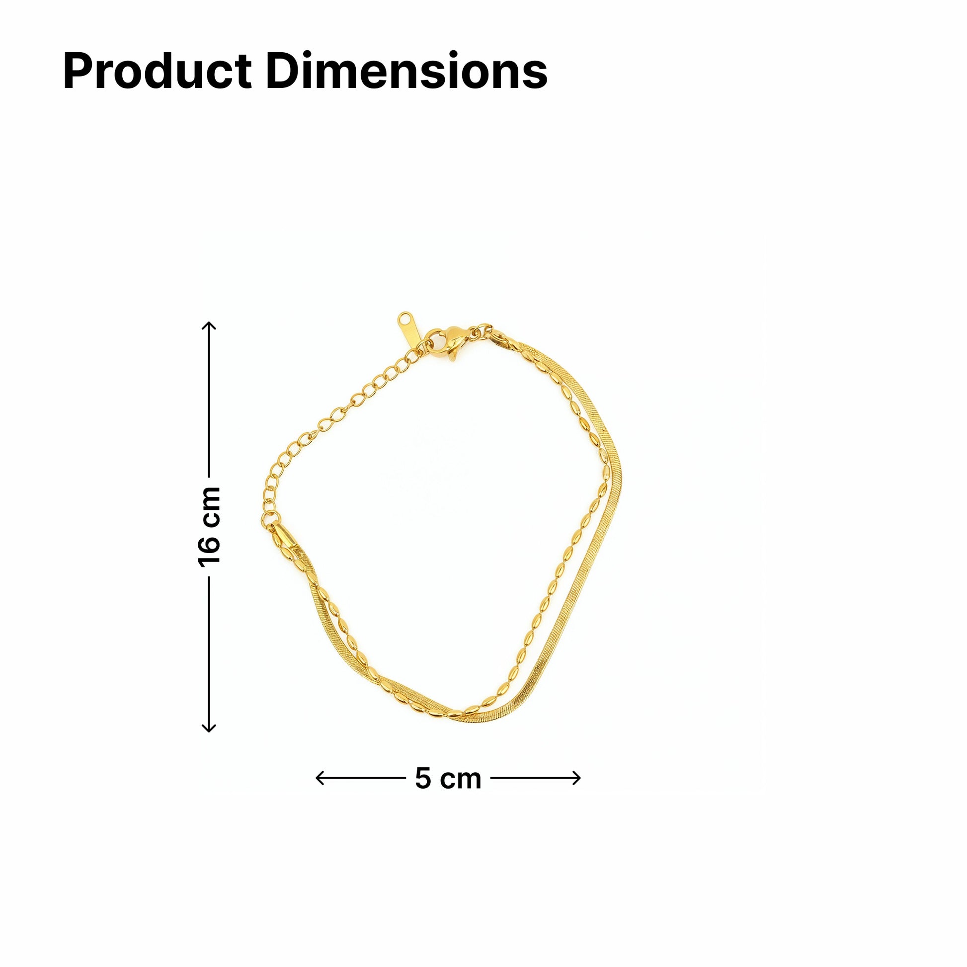 Yellow Chimes stylish gold plated bracelet - light party accessory