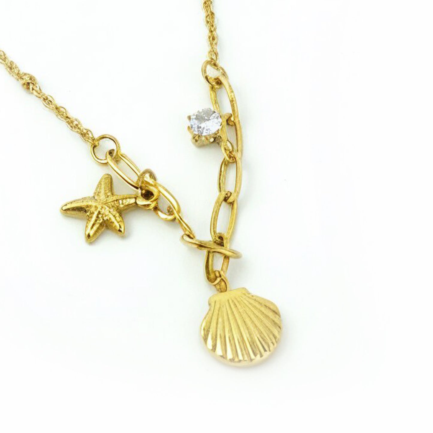 Yellow Chimes charm necklace - trendy women's jewelry