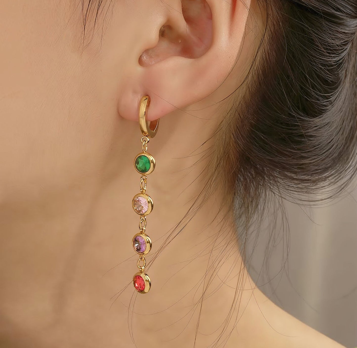 Yellow Chimes vibrant drop earrings - perfect gift for women