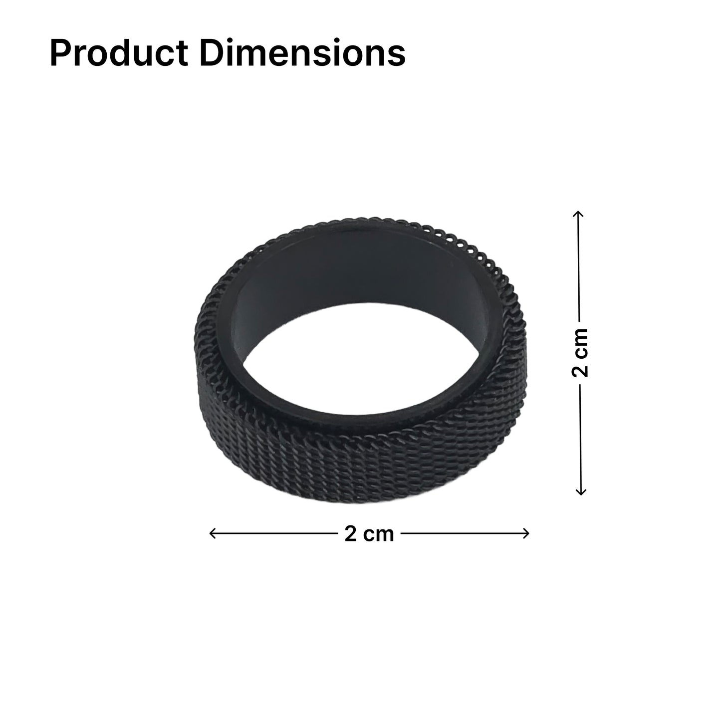 Yellow Chimes black ring - perfect gift for boys