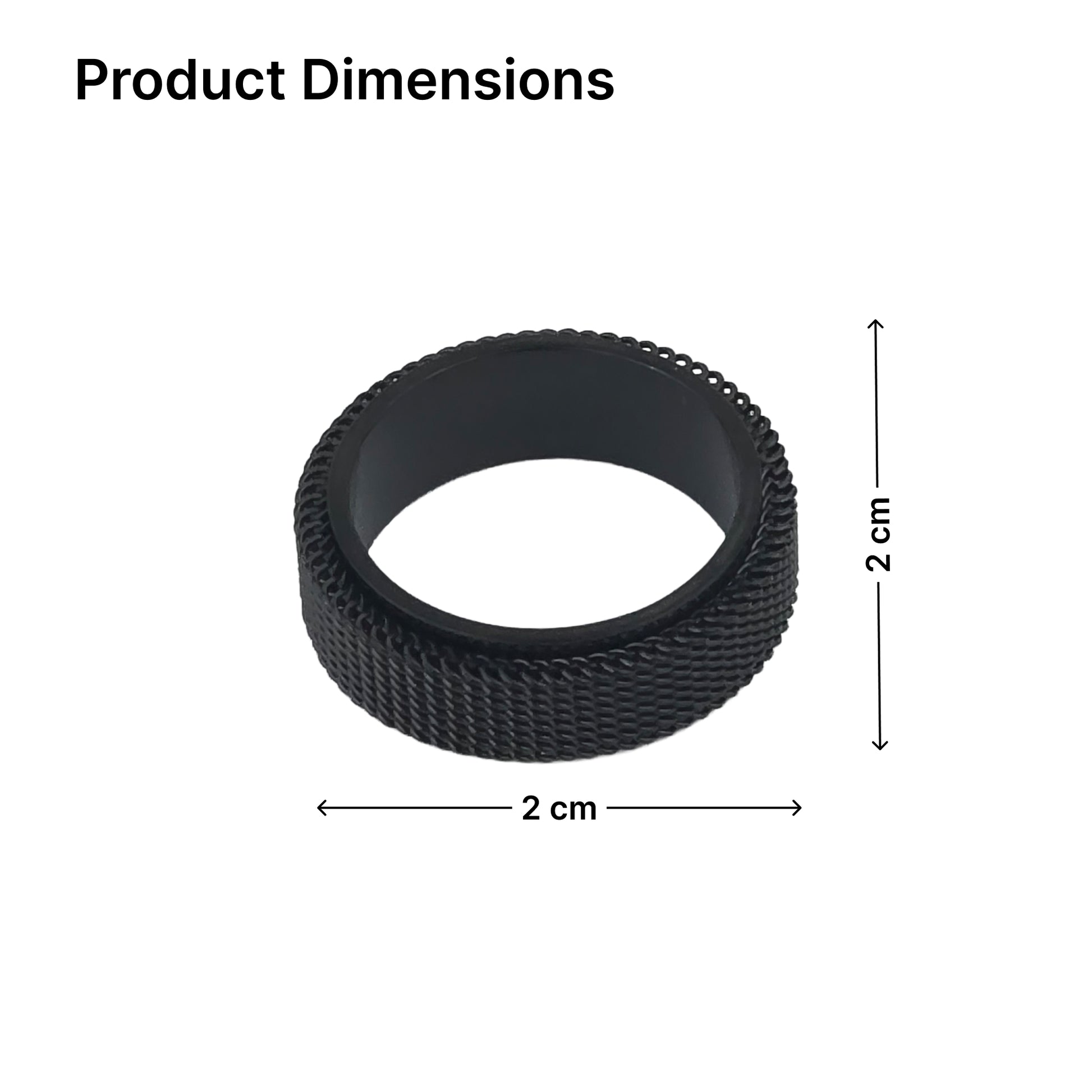 Yellow Chimes black ring - perfect gift for boys